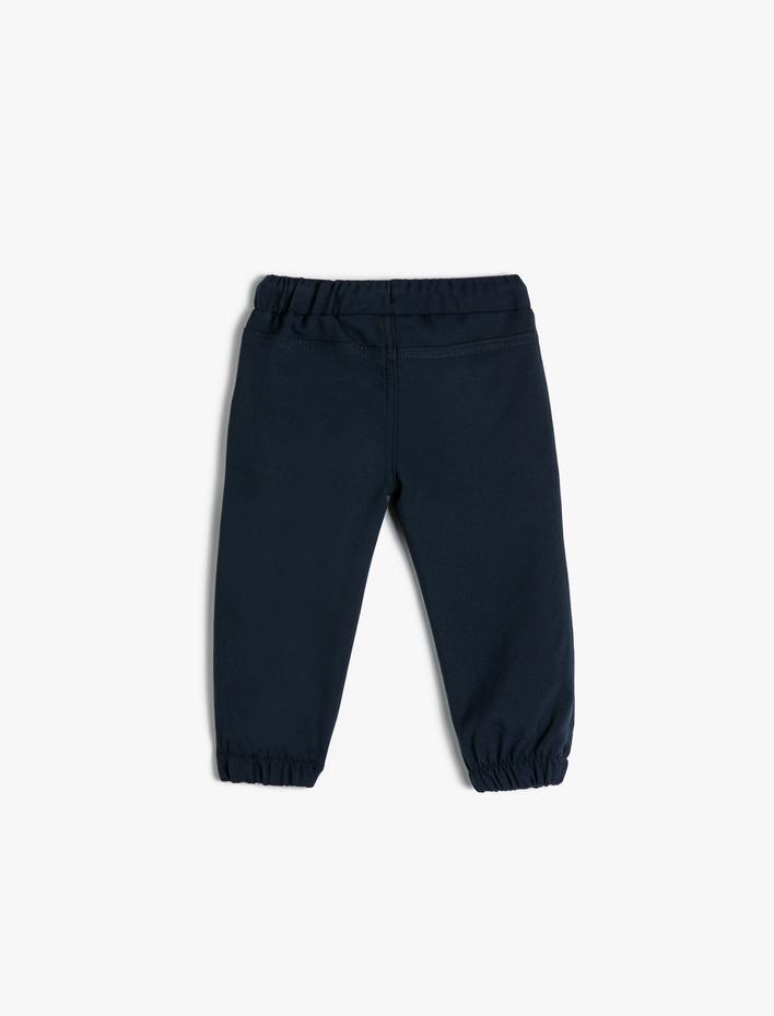 Erkek Bebek Jogger Pantolon Beli Bağlamalı Cepli