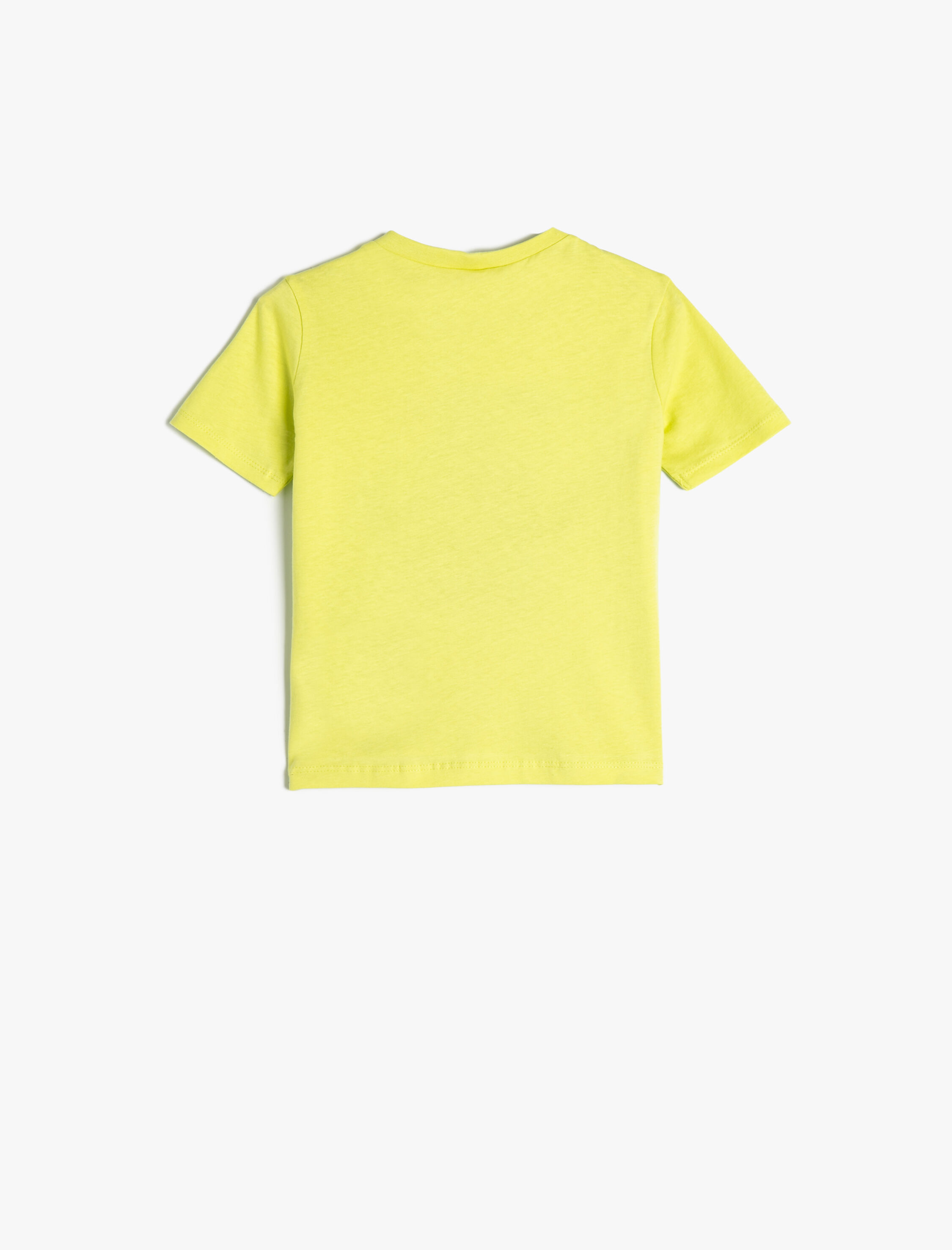  Erkek Bebek Canavar Baskılı Tişört Kısa Kollu Bisiklet Yaka Pamuklu