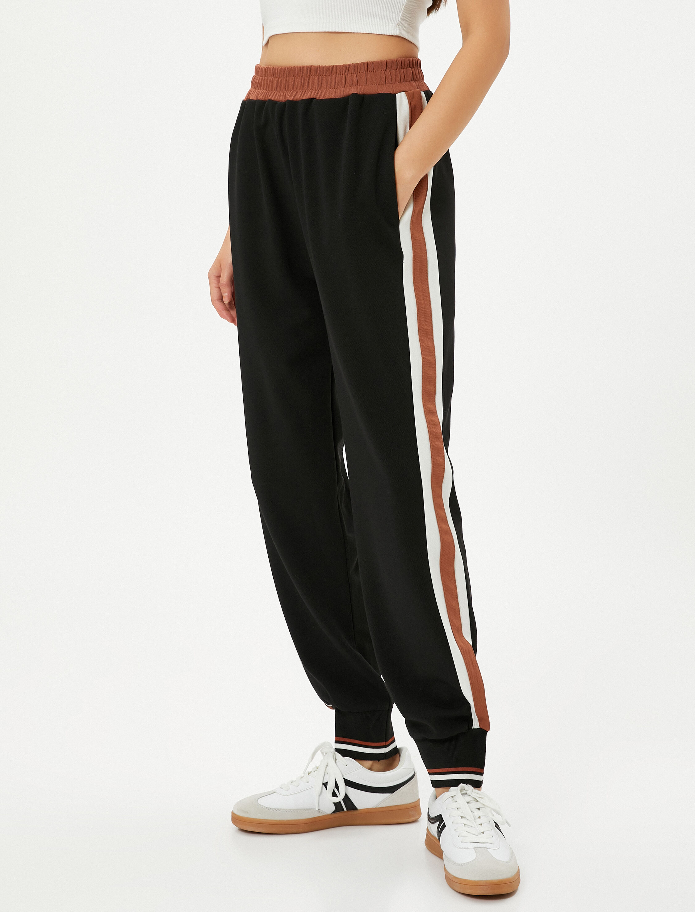   Jogger Eşofman Altı Cep Detaylı Beli Paçası Lastikli