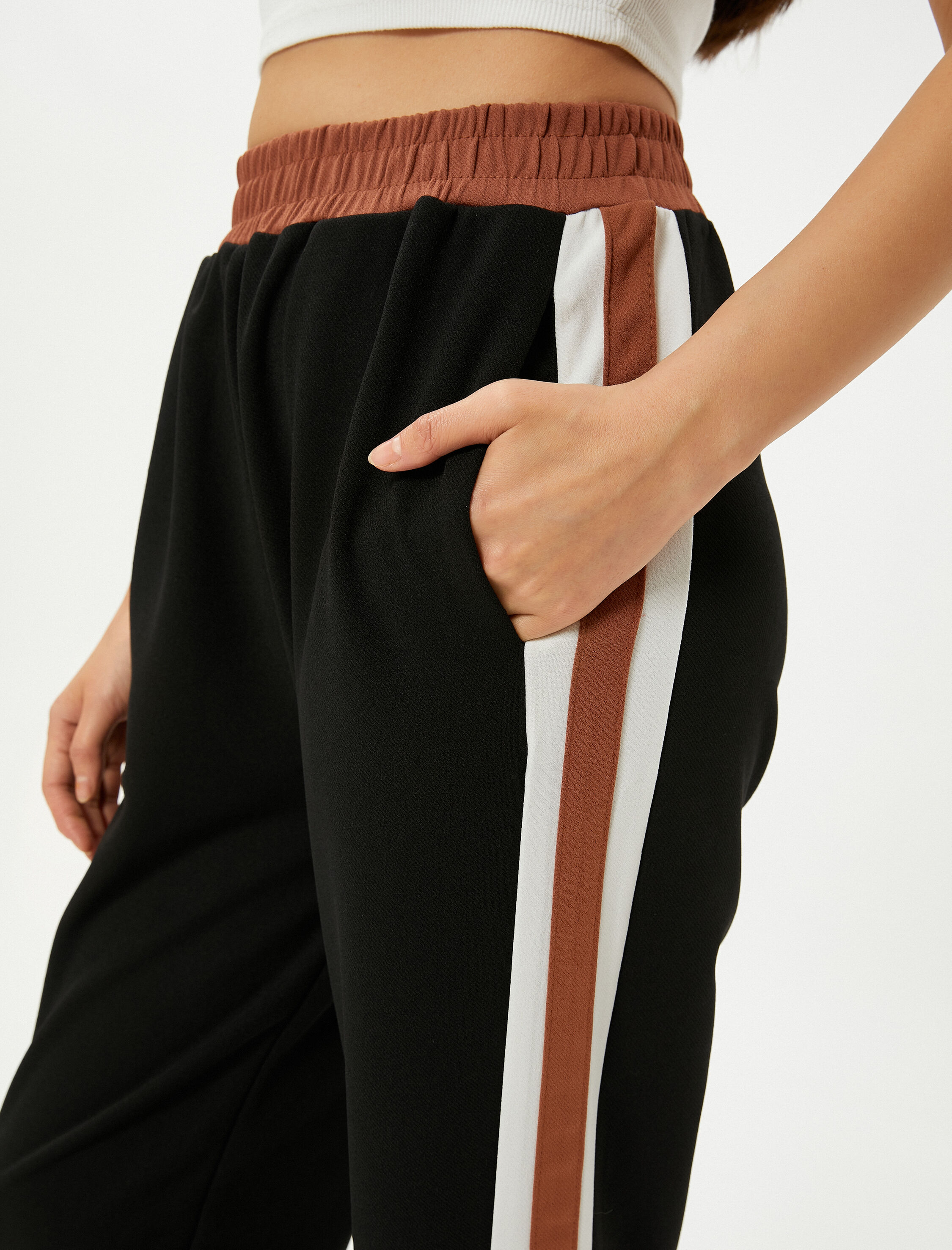   Jogger Eşofman Altı Cep Detaylı Beli Paçası Lastikli