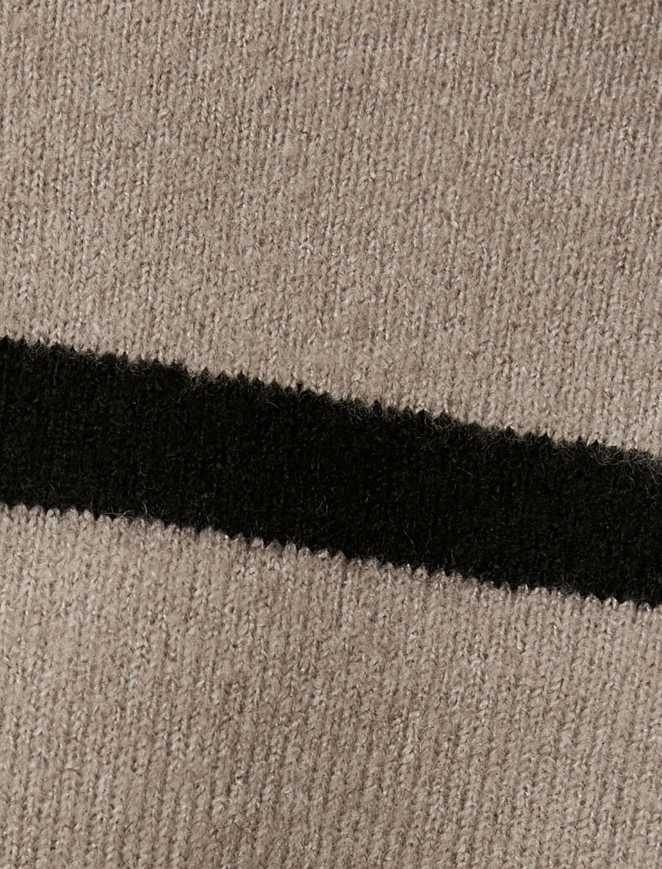   Oversize Boğazlı Kazak Triko Uzun Kollu Ribanalı