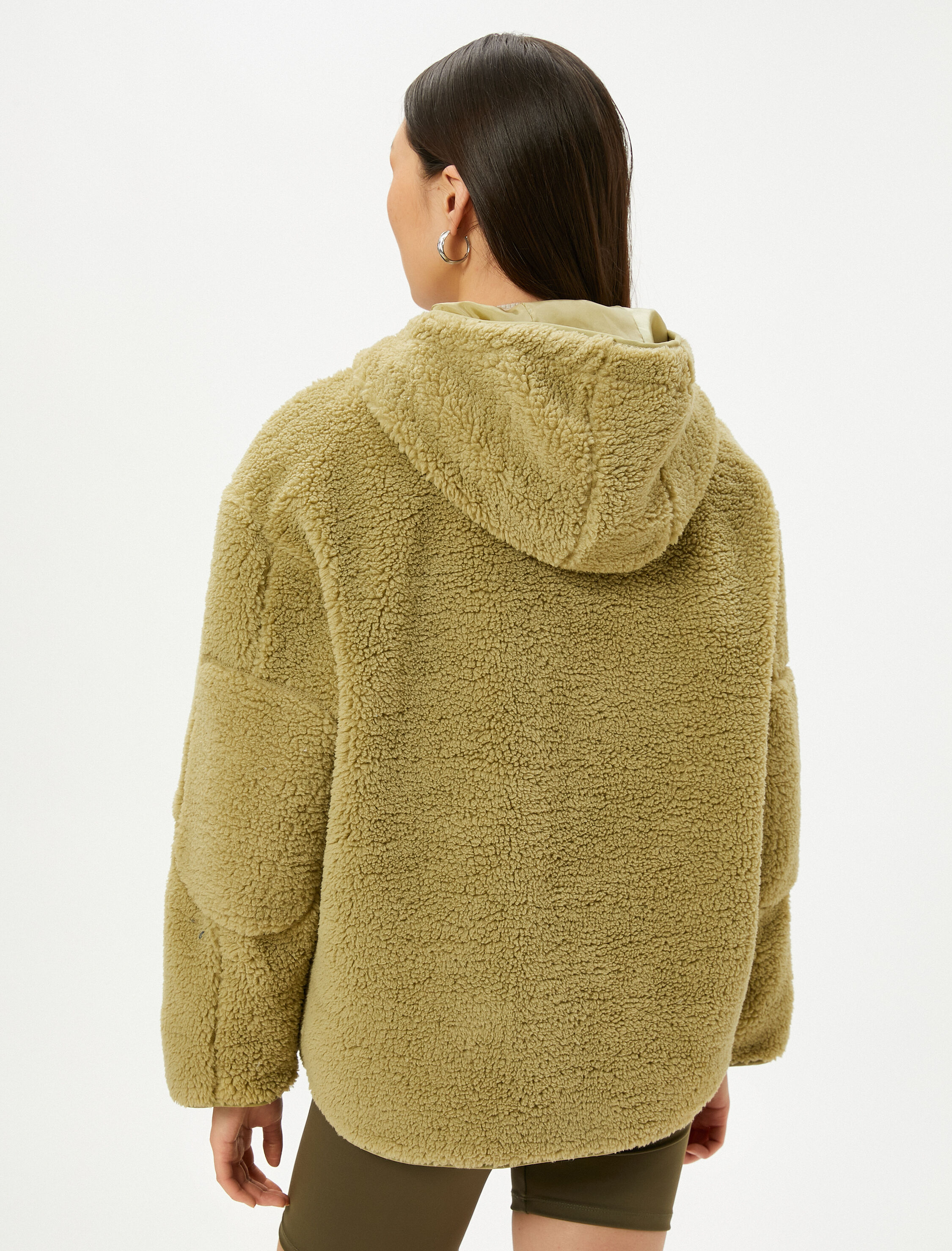 Polar Kayak Ceketi Kapüşonlu Fermuarlı Cep Detaylı