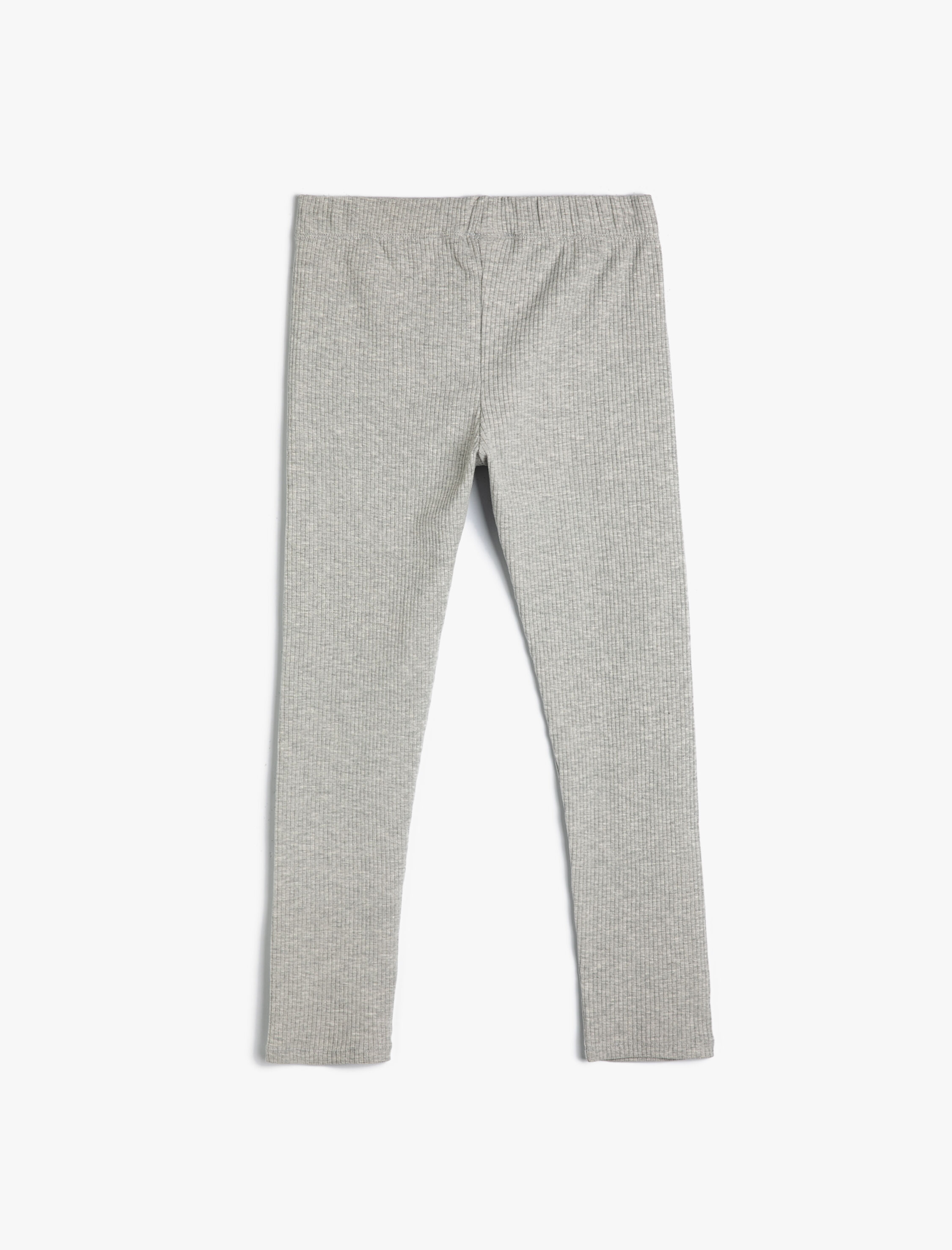  Kız Çocuk Fitilli Tayt Pamuklu Standart Bel Dar Kalıp