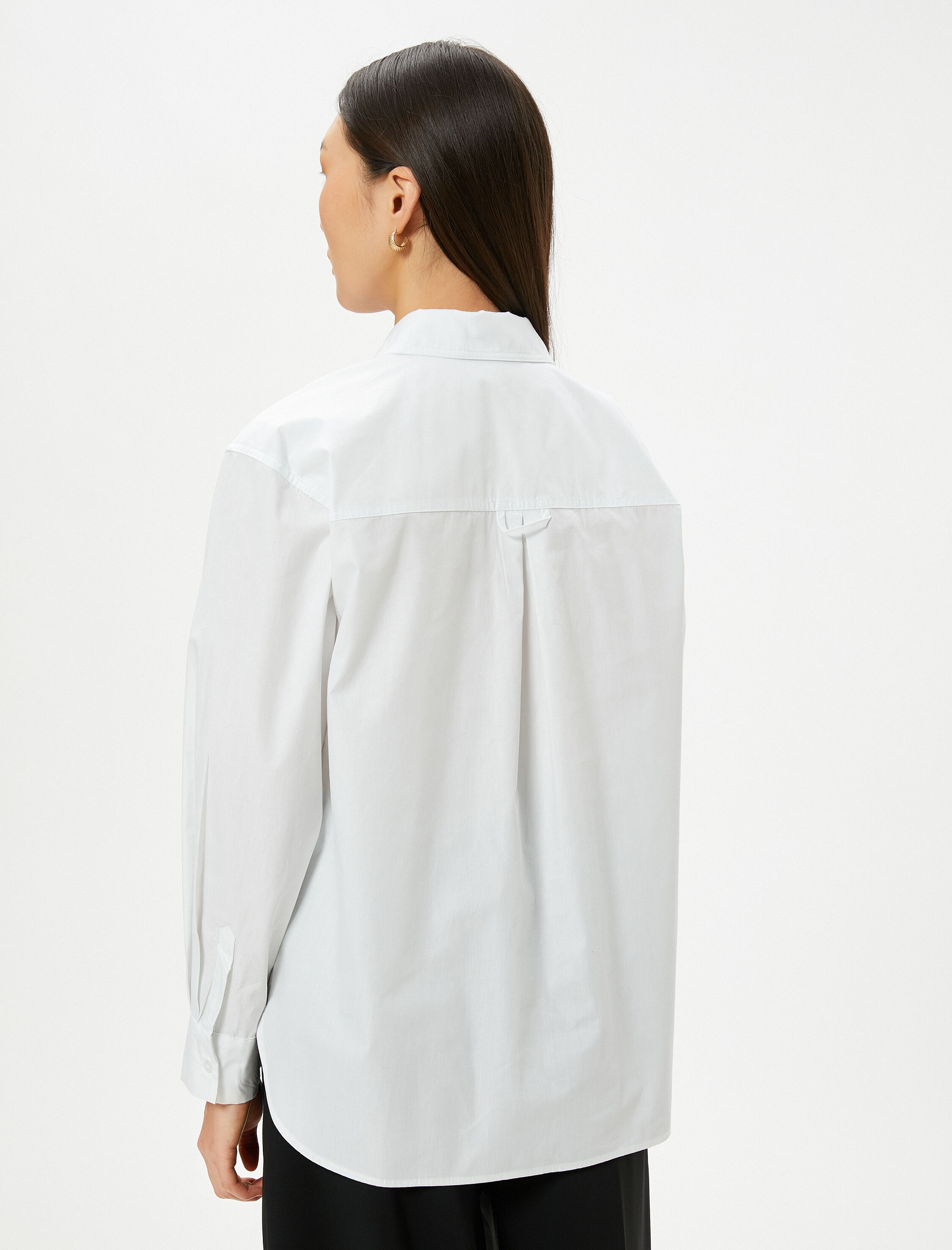   Klasik Poplin Gömlek Uzun Kollu Düğmeli Manşet Yaka Regular Fit