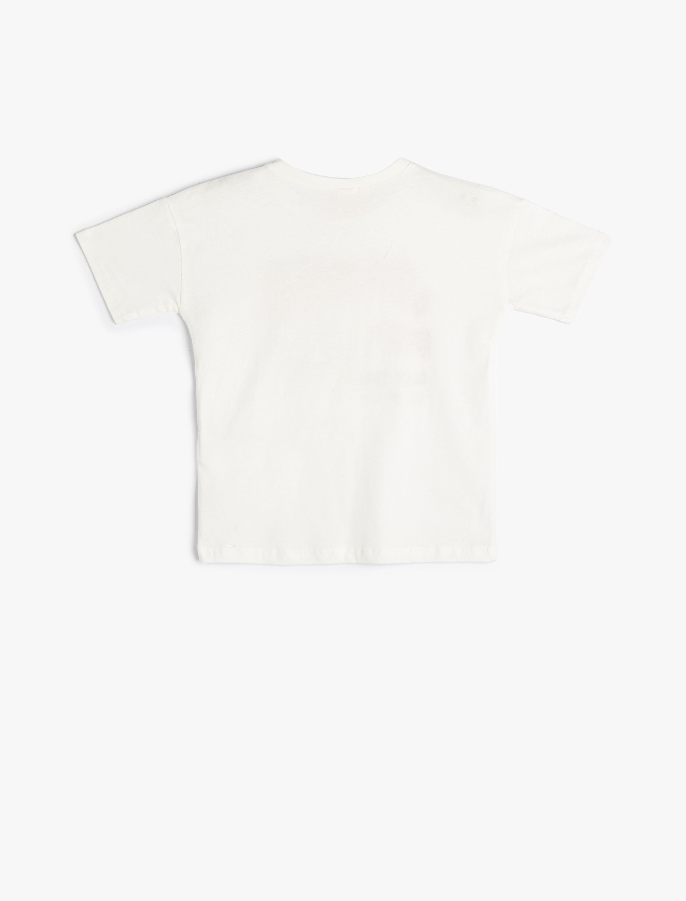  Erkek Bebek Tişört Kısa Kollu Bisiklet Yaka Köpek Balığı Baskılı Pamuklu