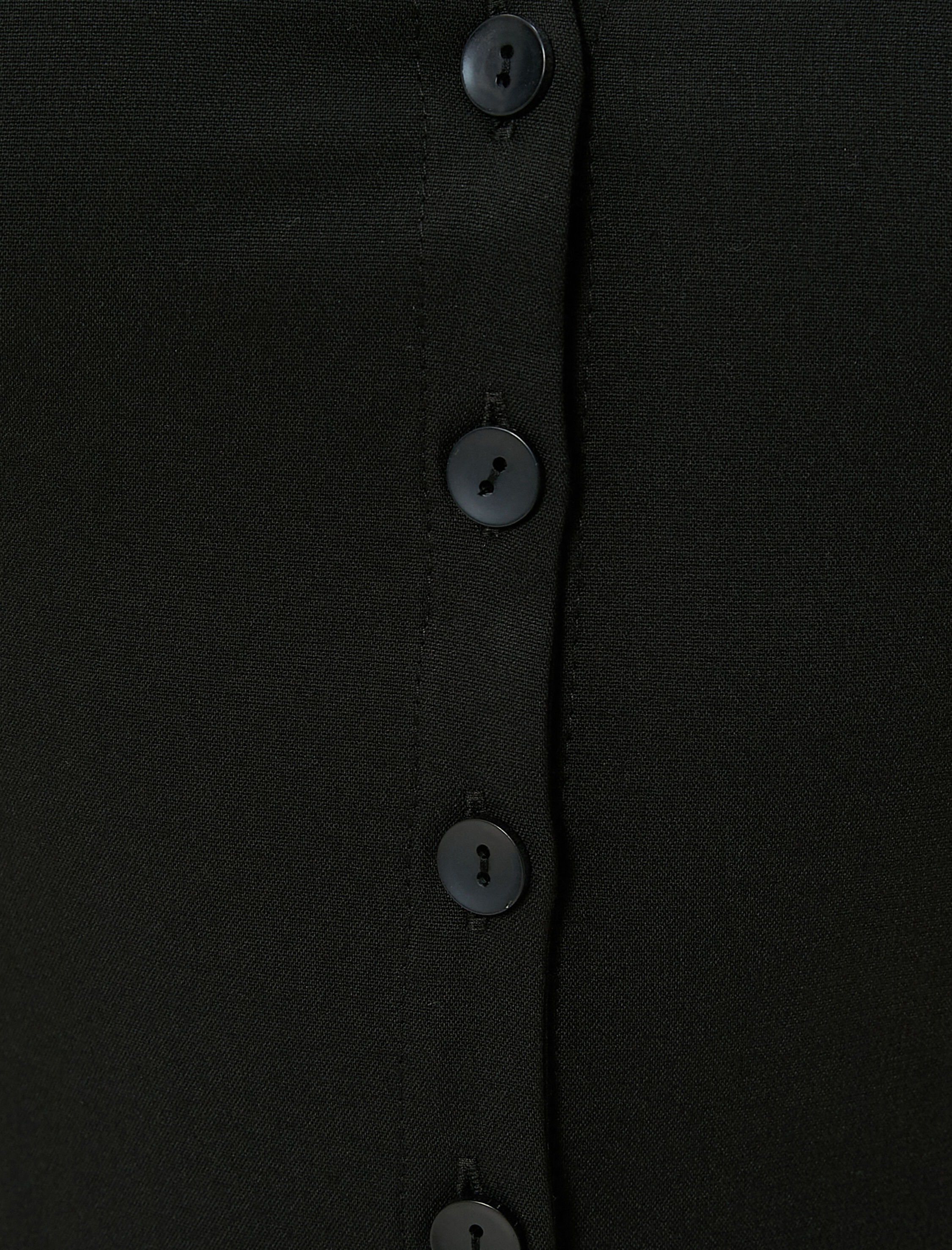   Mini Gömlek Elbise Düğmeli Manşet Yaka