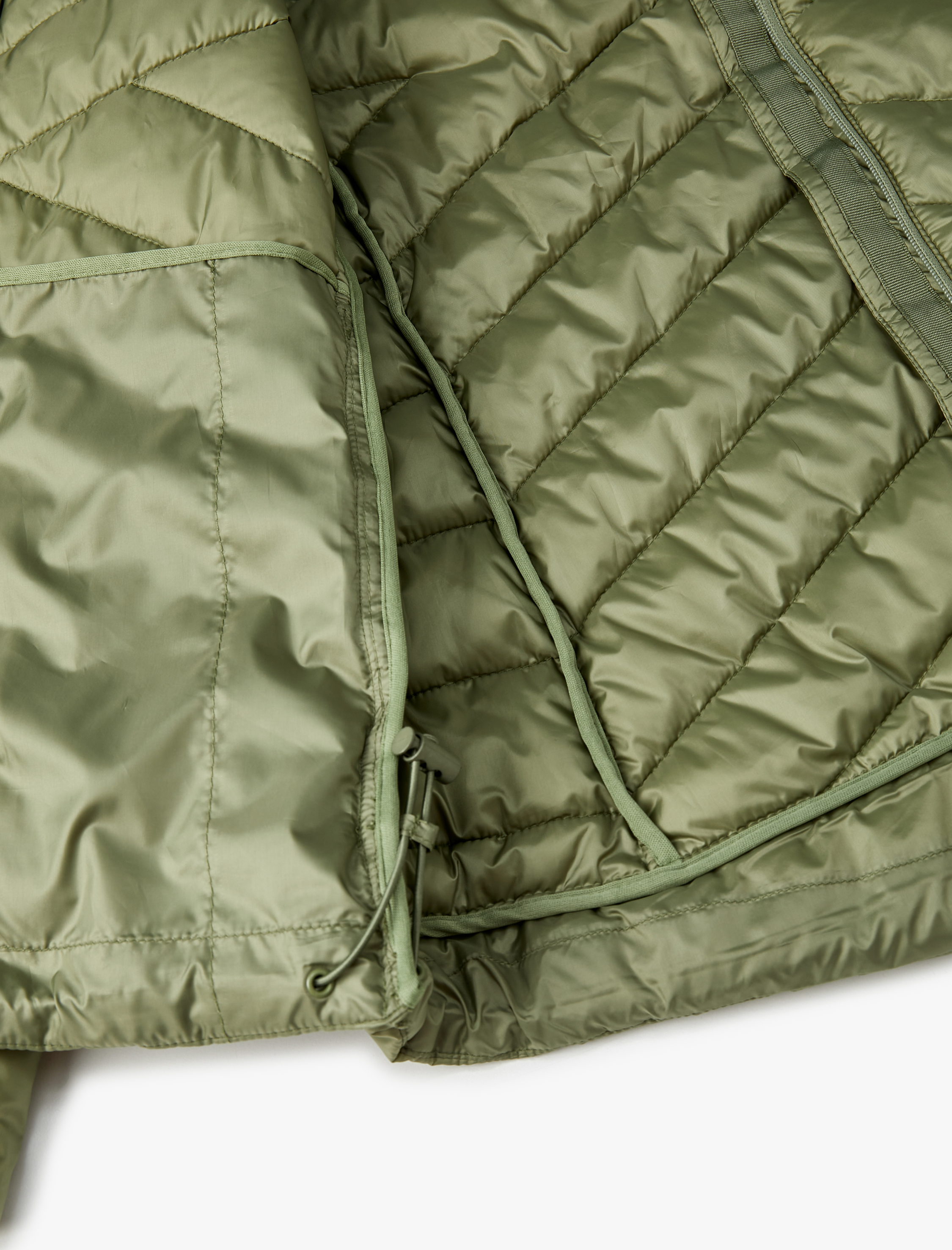   Şişme Mont Dik Yaka Fermuarlı Cepli