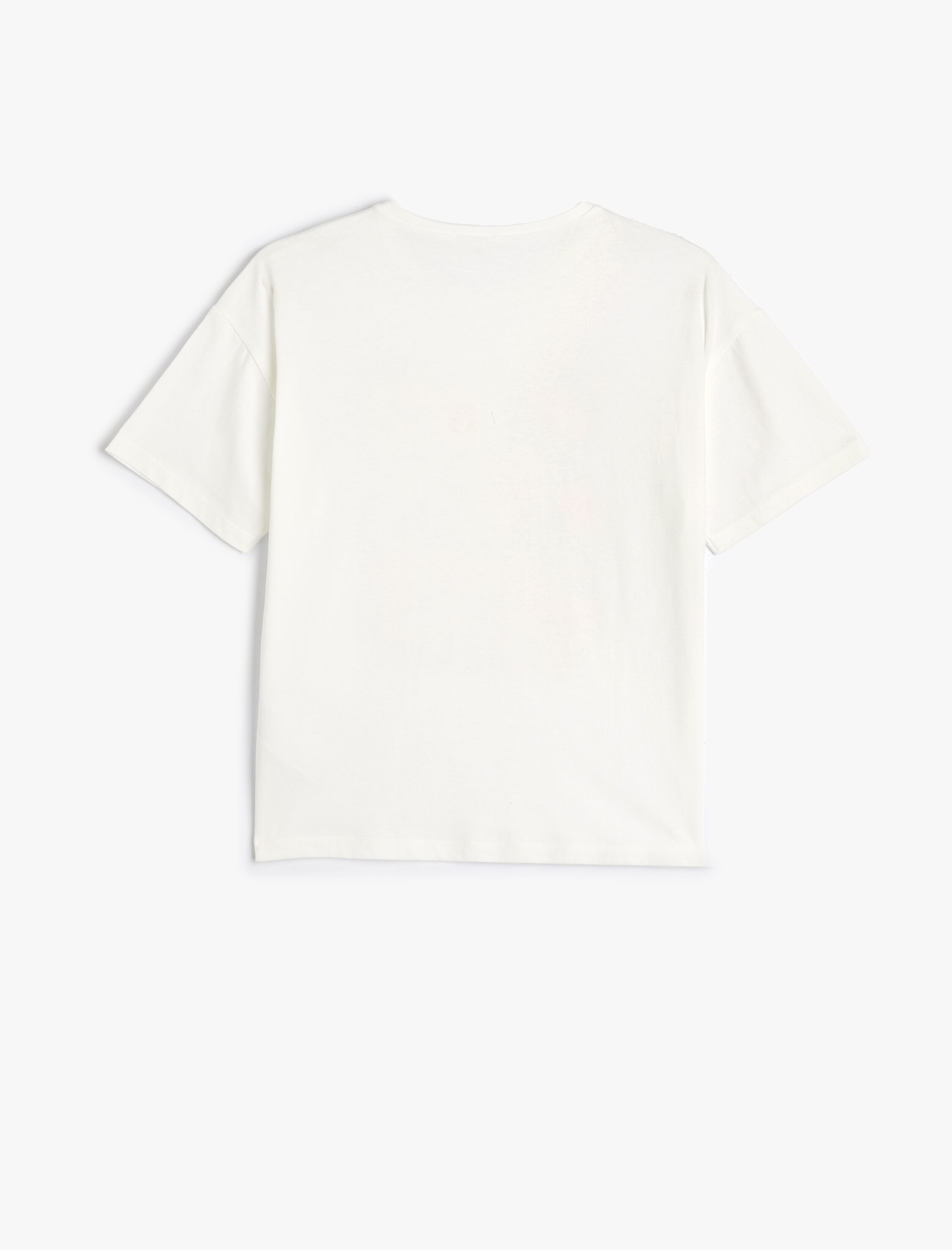  Kız Çocuk Anime Tişört Kısa Kollu Bisiklet Yaka Pamuklu