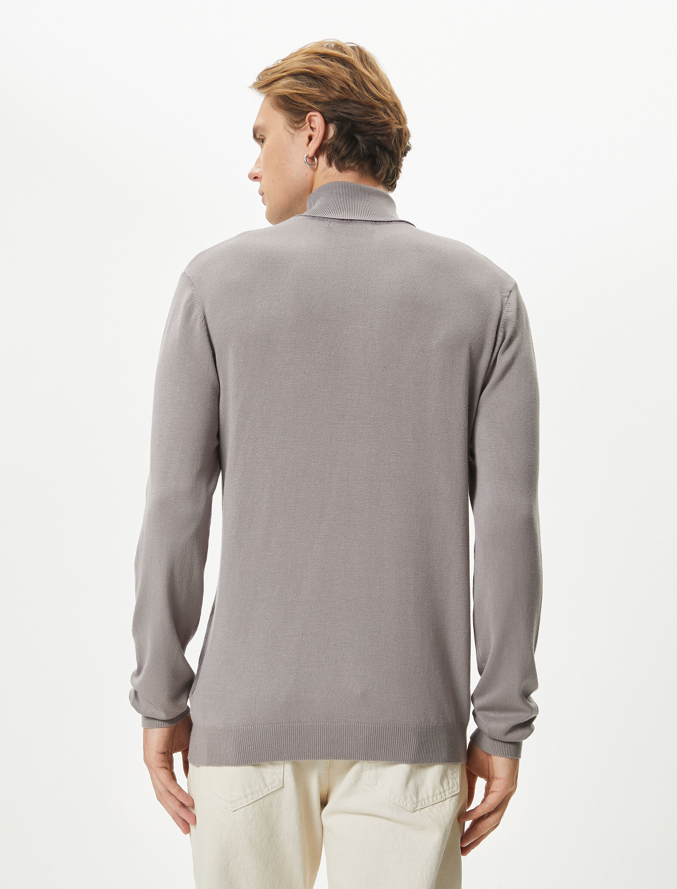   Boğazlı Kazak Triko Slim Fit Uzun Kollu