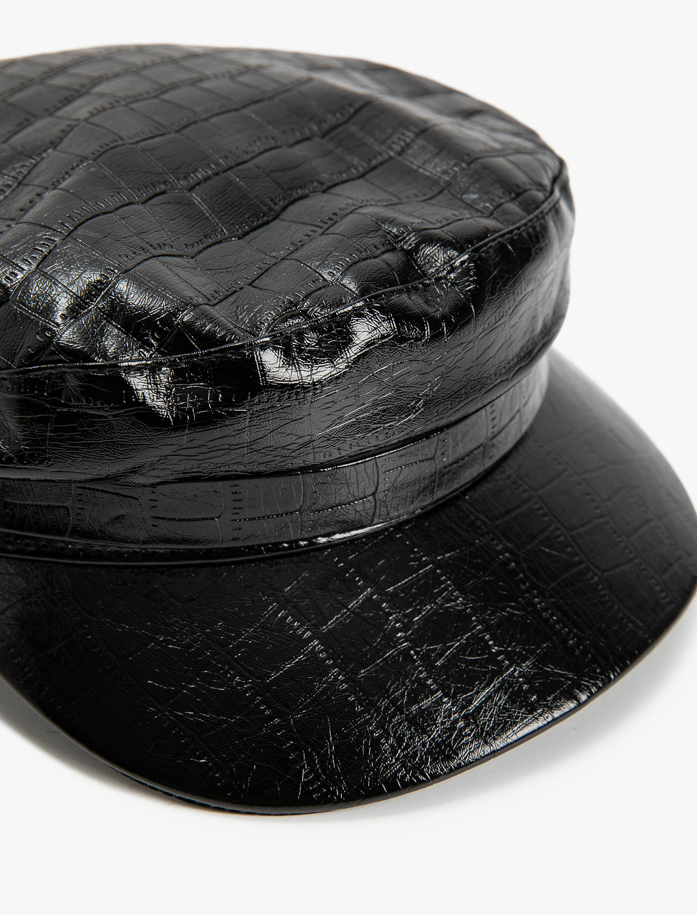  Kadın Kasket Şapka Suni Deri