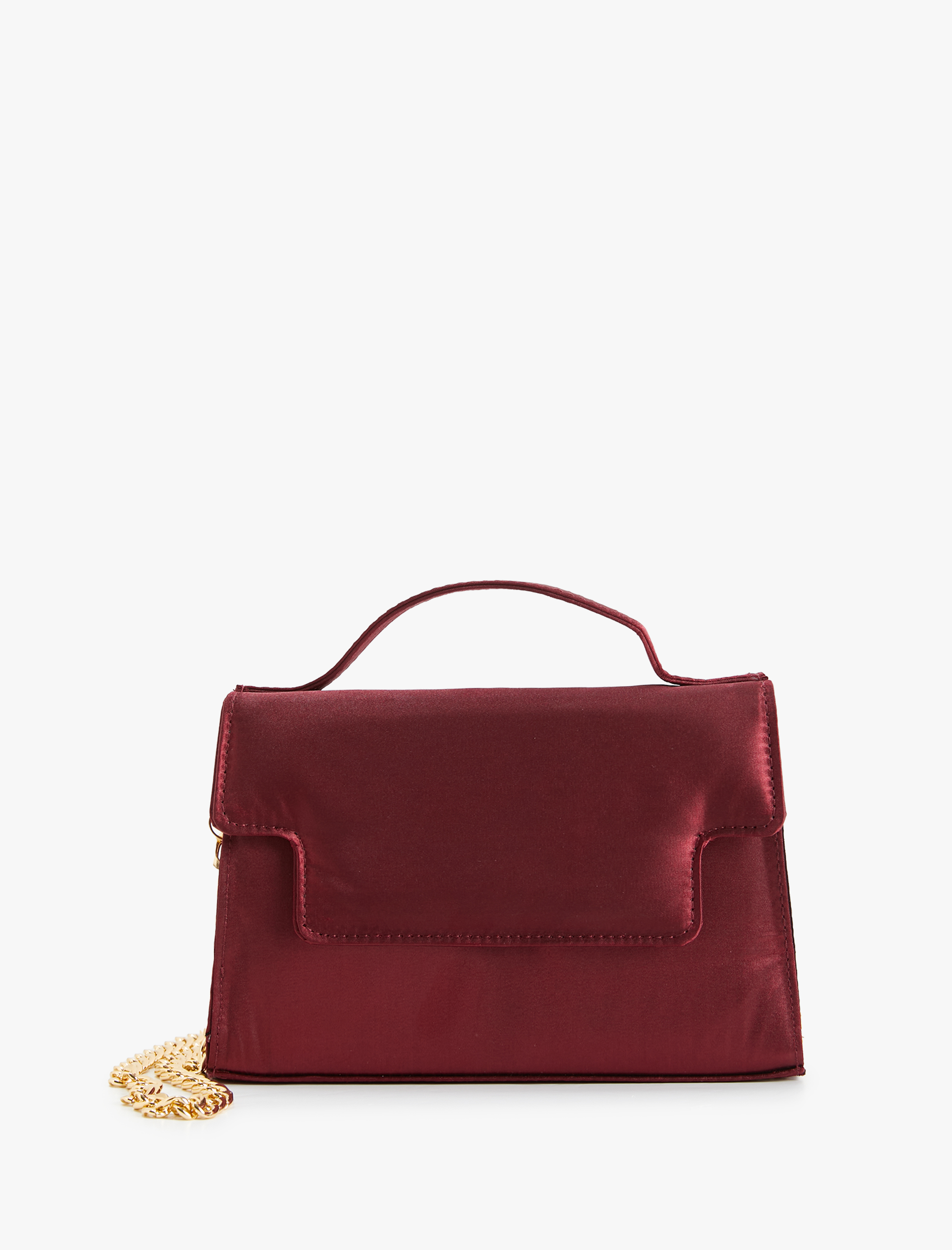  Kadın Saten Çapraz Çanta Zincir Askılı - Melis Ağazat X Koton