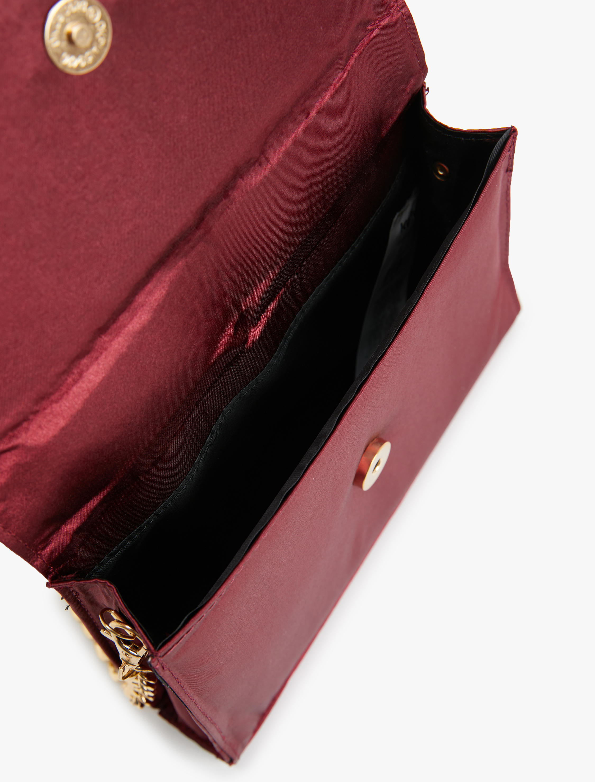  Kadın Saten Çapraz Çanta Zincir Askılı - Melis Ağazat X Koton