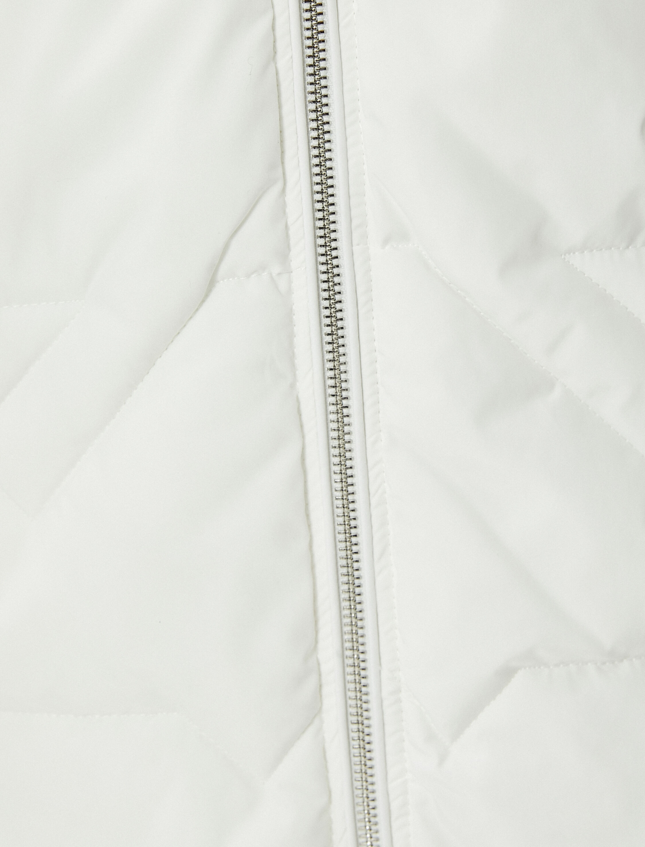   Şişme Mont Kapüşonlu Fermuarlı Çıkarılabilir Suni Kürklü