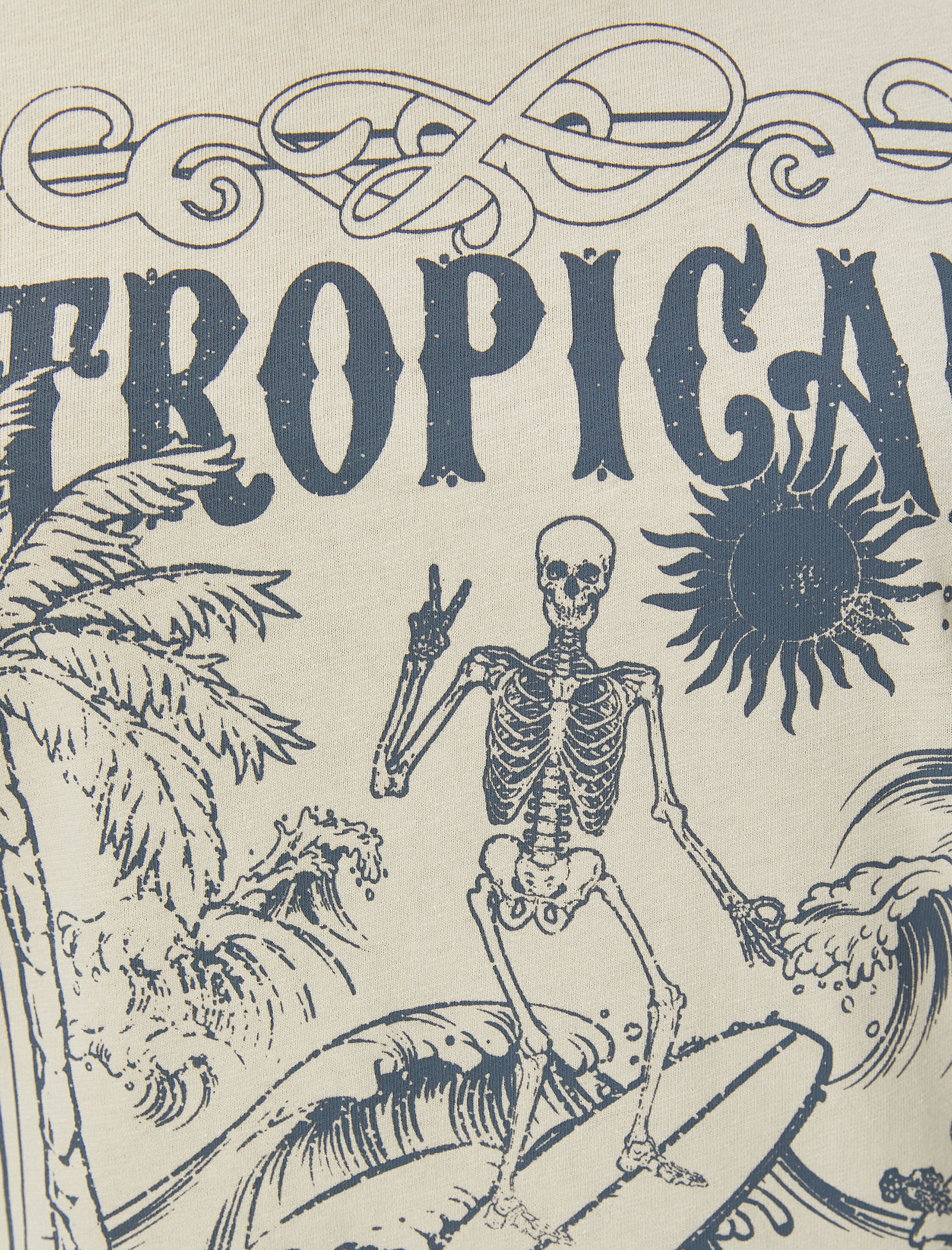   Baskılı Tişört Kısa Kollu Bisiklet Yaka Pamuklu