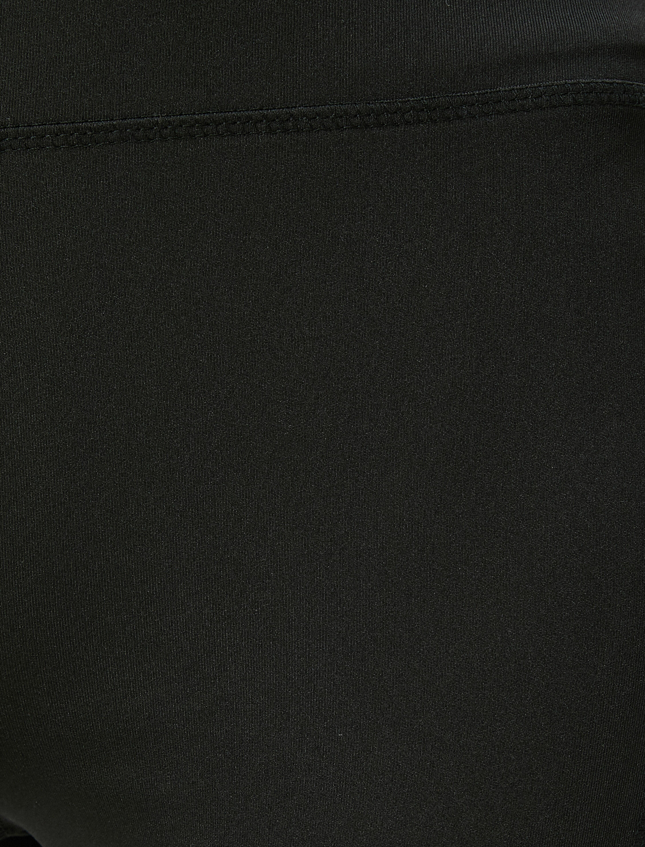   Tül Detaylı Spor Tayt Yüksek Bel Skinny