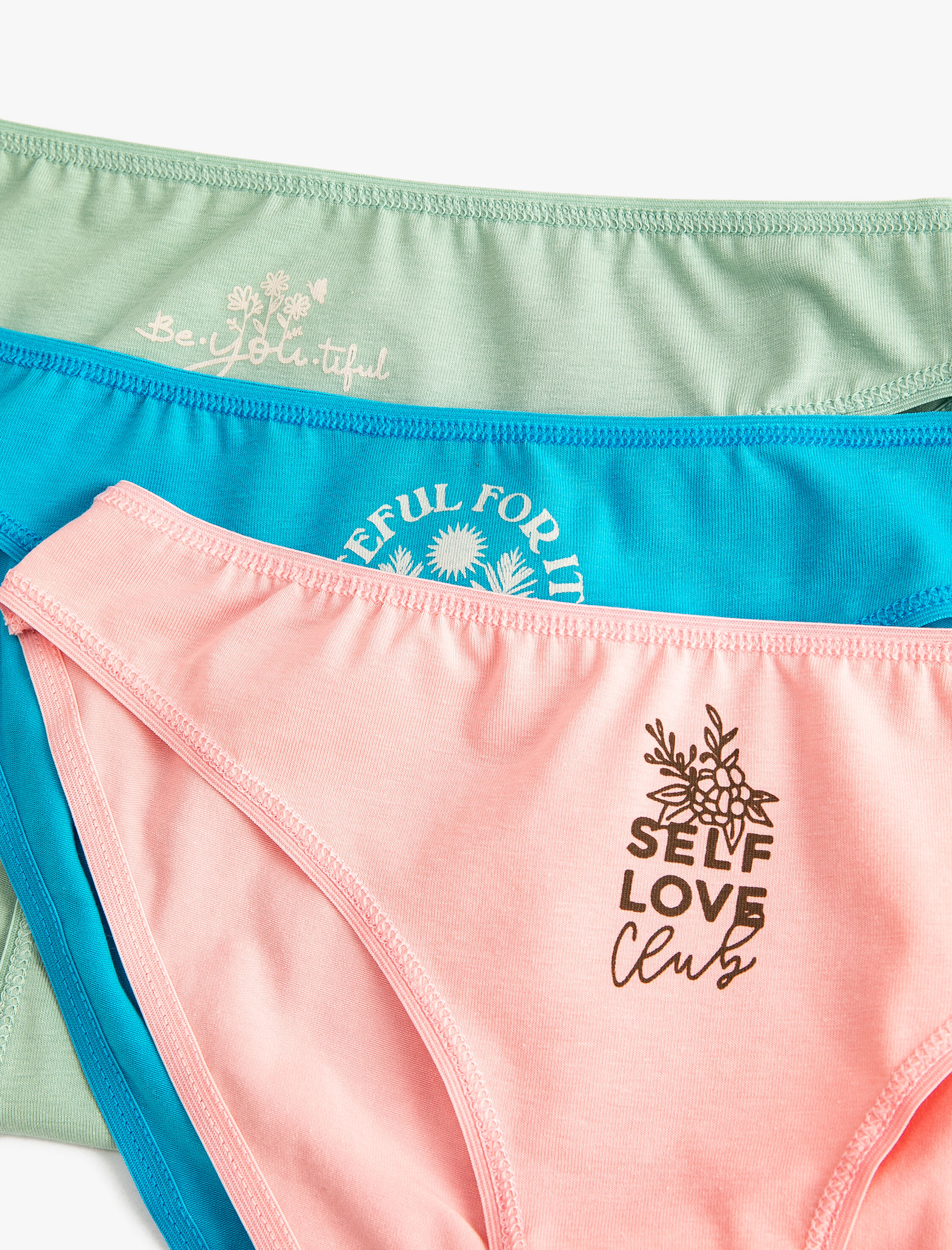   Basic Brief Külot 3'lü Paket Baskılı Pamuklu