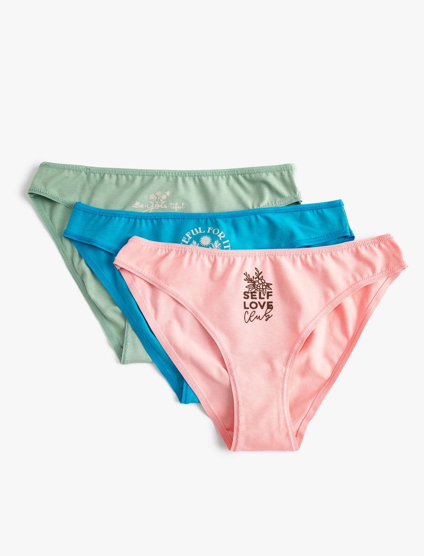   Basic Brief Külot 3'lü Paket Baskılı Pamuklu