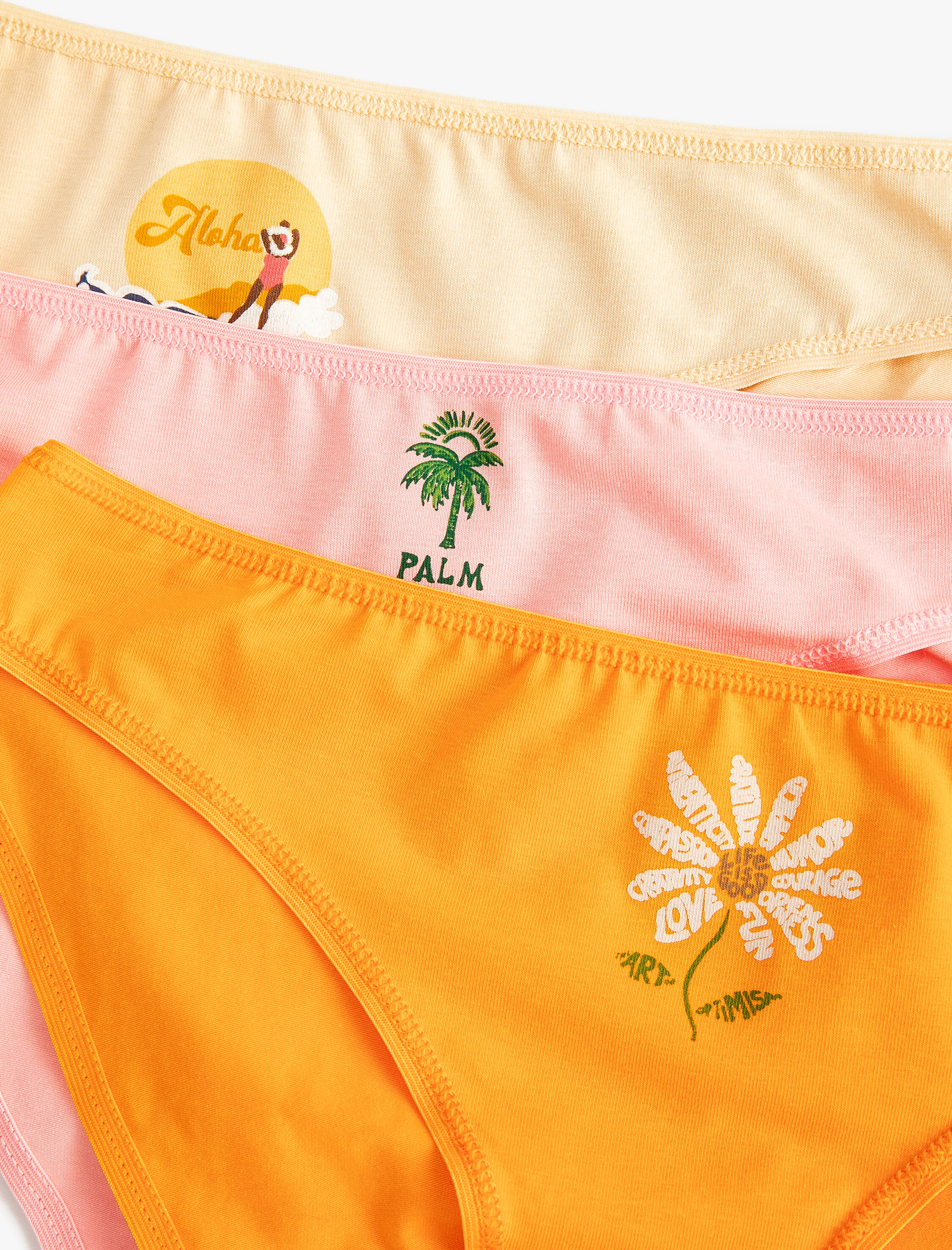   Basic Brief Külot 3'lü Paket Baskılı Pamuklu