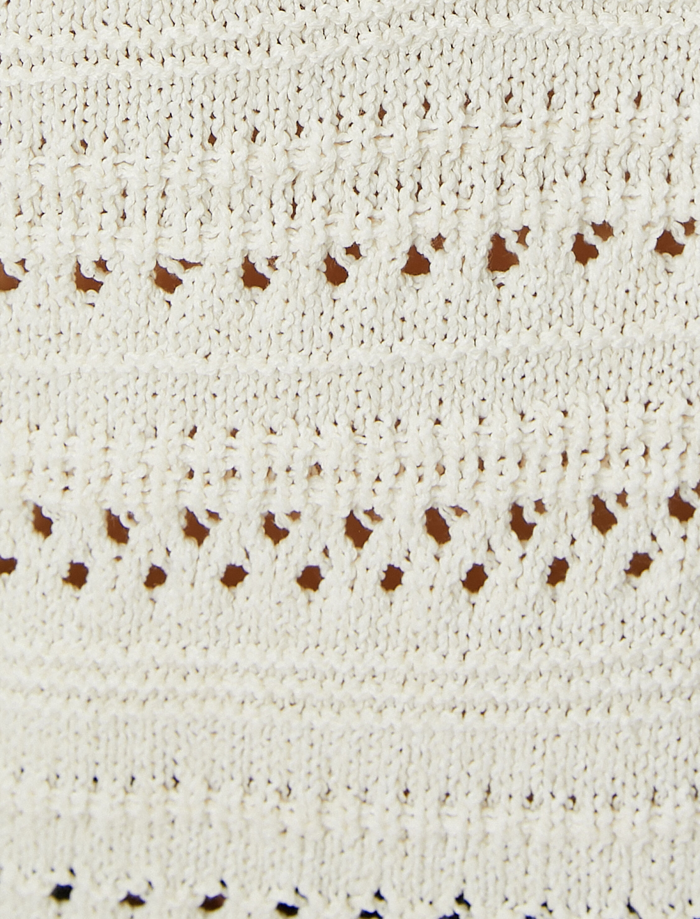   Polo Yaka Ajurlu Kazak Uzun Kollu Parlak Çiçek Düğme Detaylı