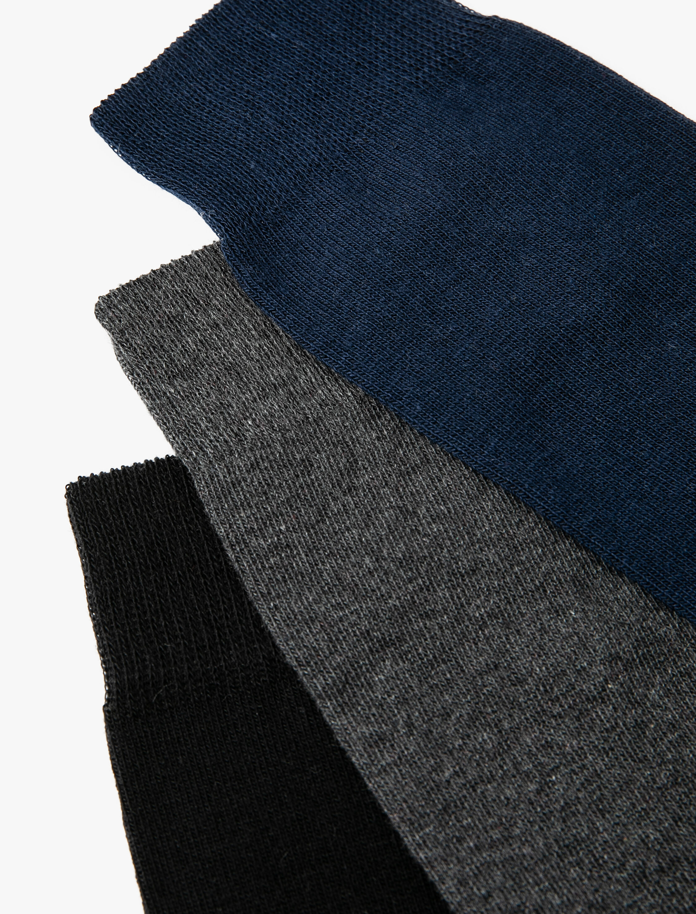  Erkek 3'lü Soket Çorap Seti Çok Renkli