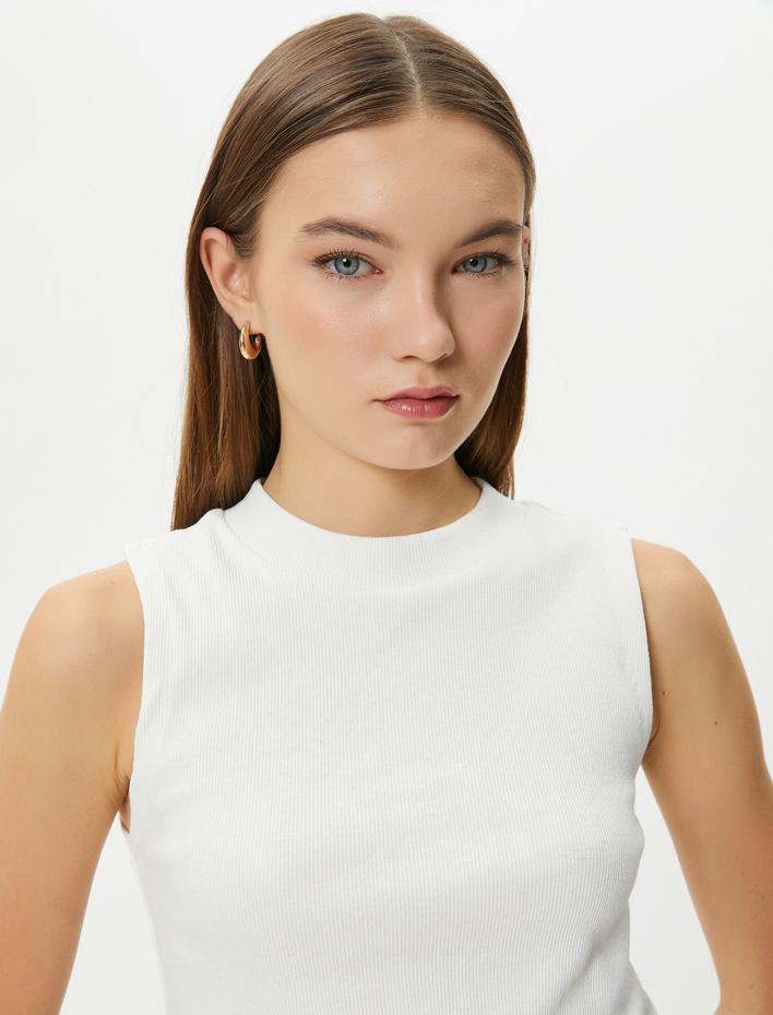  Dik Yaka Atlet Ribanalı Pamuklu Slim Fit