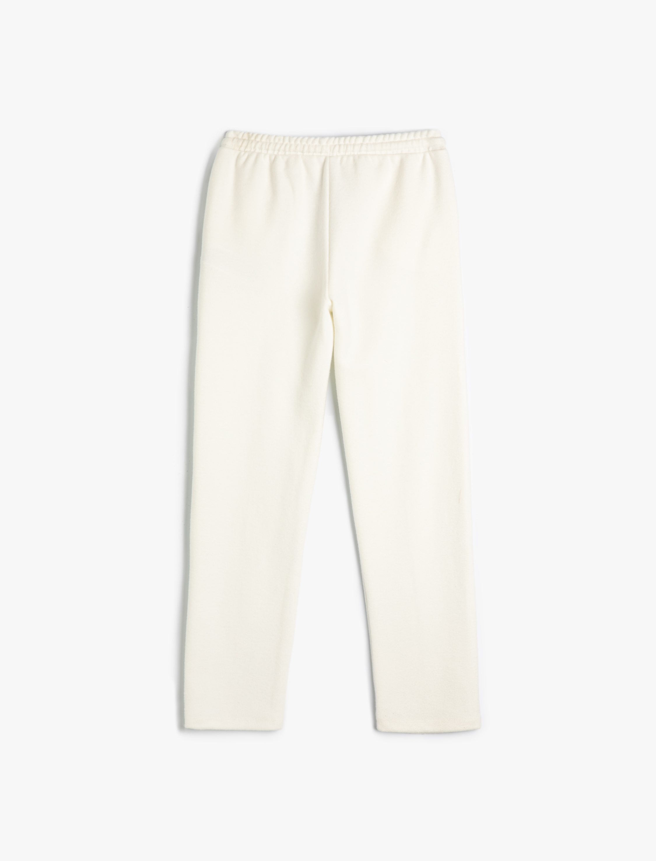  Kız Çocuk Basic Eşofman Altı Nervürlü Beli Bağlamalı Cepli