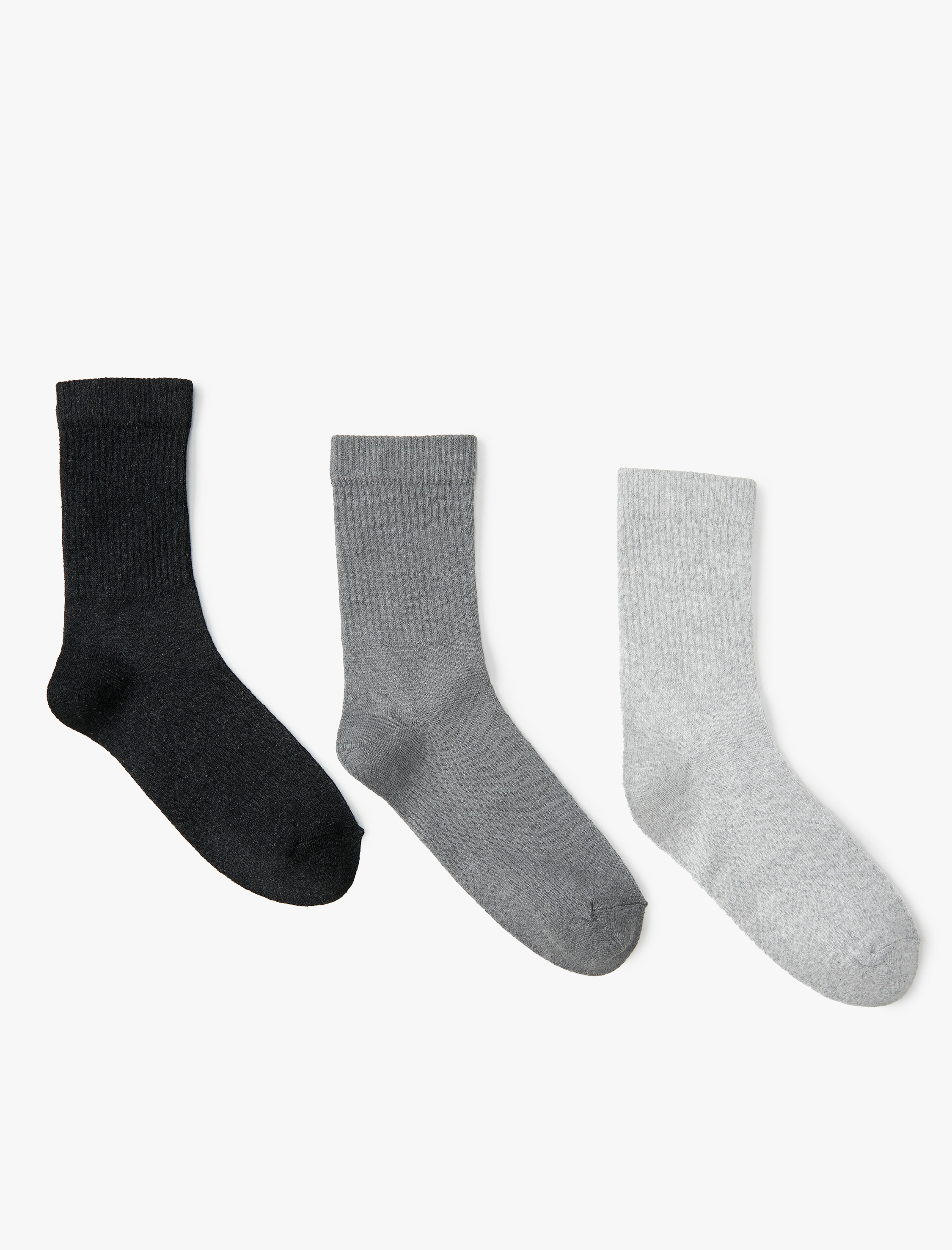  Kadın 3'lü Soket Çorap Seti Çok Renkli