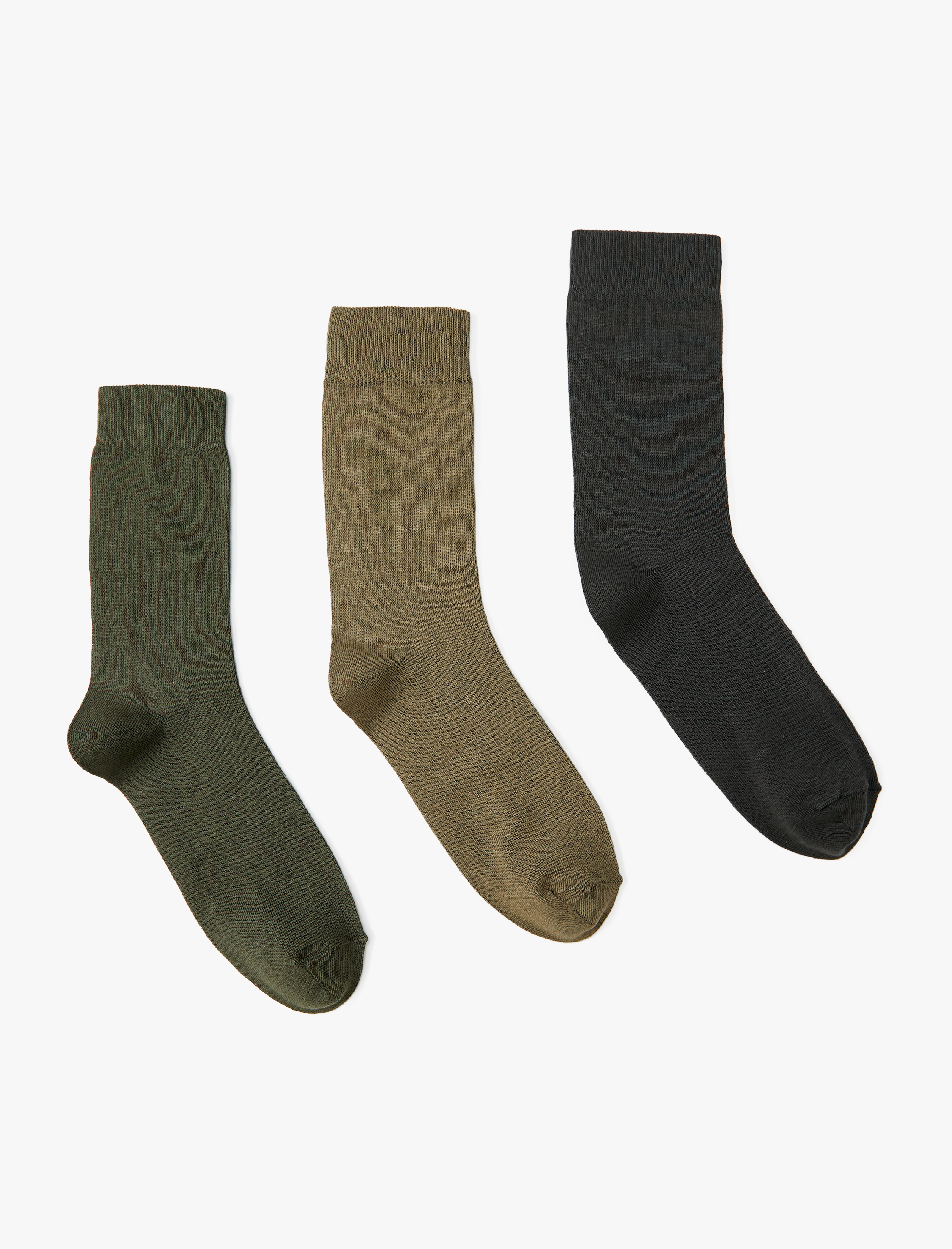  Erkek 3'lü Soket Çorap Seti Çok Renkli