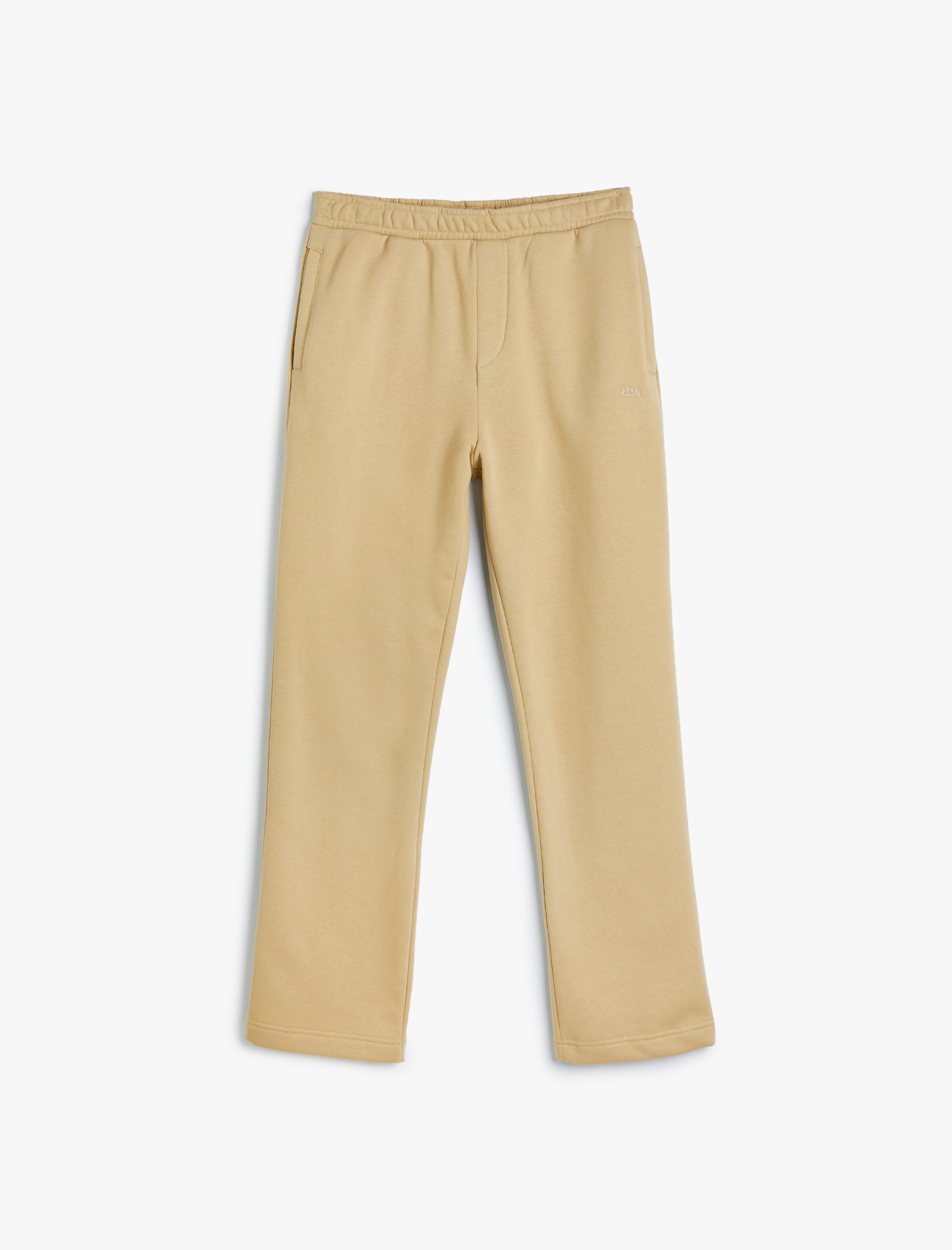 Eşofman Altı Boru Paça Beli Lastikli Cep Detaylı İşlemeli Şardonlu