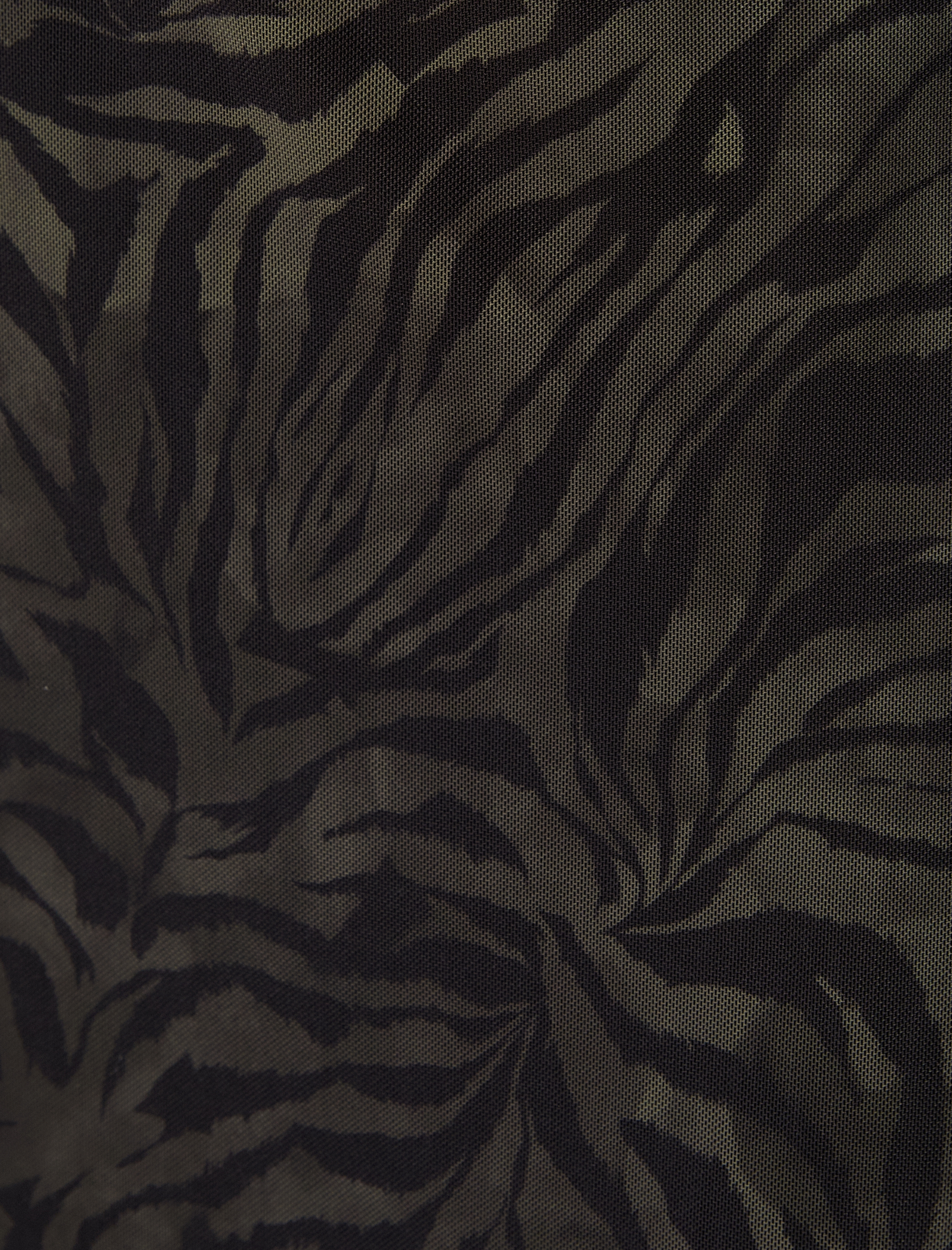   Midi Tül Etek Zebra Desenli Astarlı Standart Bel