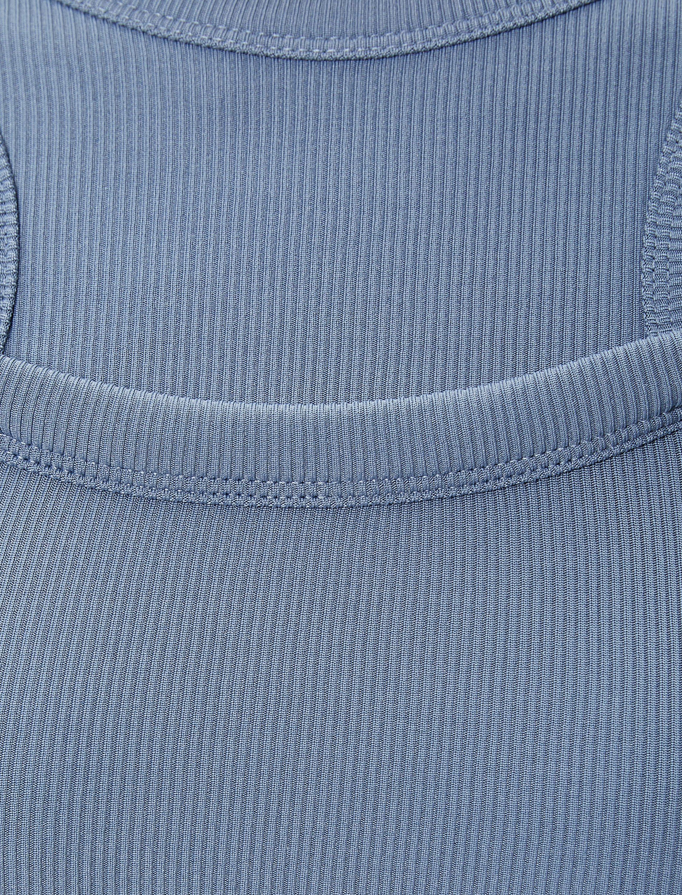   Çift Yaka Detaylı Tişört Uzun Kollu Ribanalı