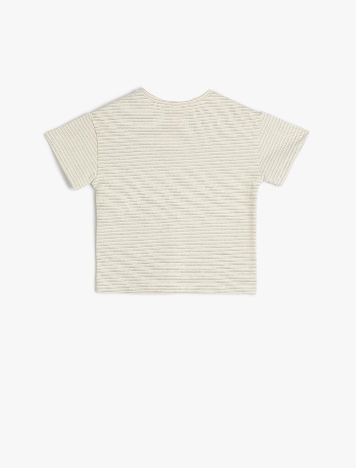 Erkek Bebek Tişört Kısa Kollu Bisiklet Yaka Pamuklu