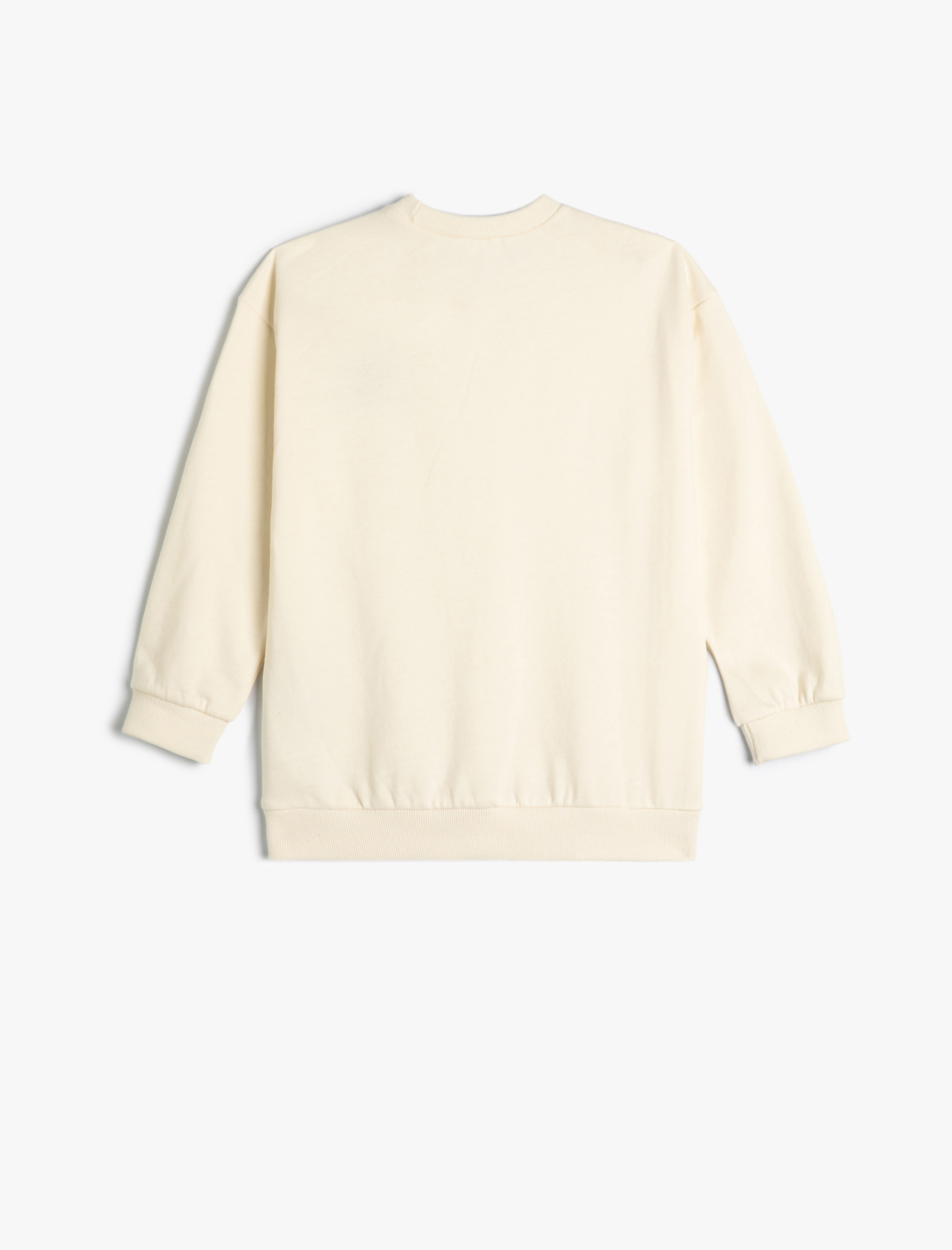  Erkek Çocuk Uzun Kollu Bisiklet Yaka Baskı Detaylı Şardonlu