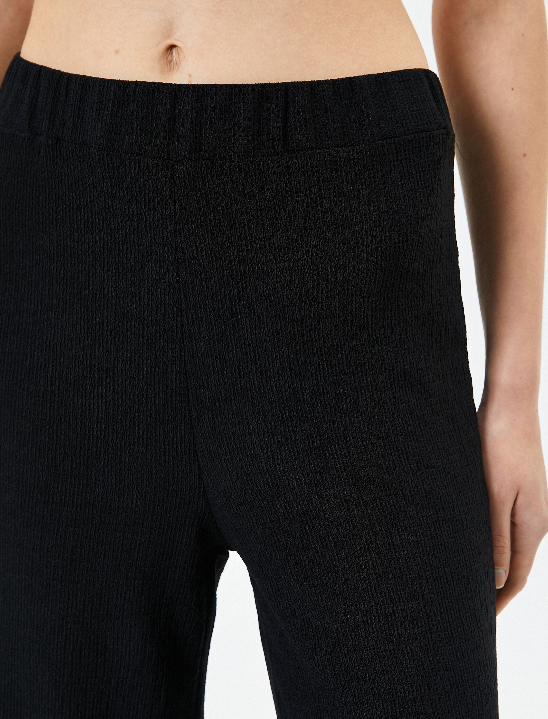   Palazzo Pantolon Yüksek Bel Fitilli