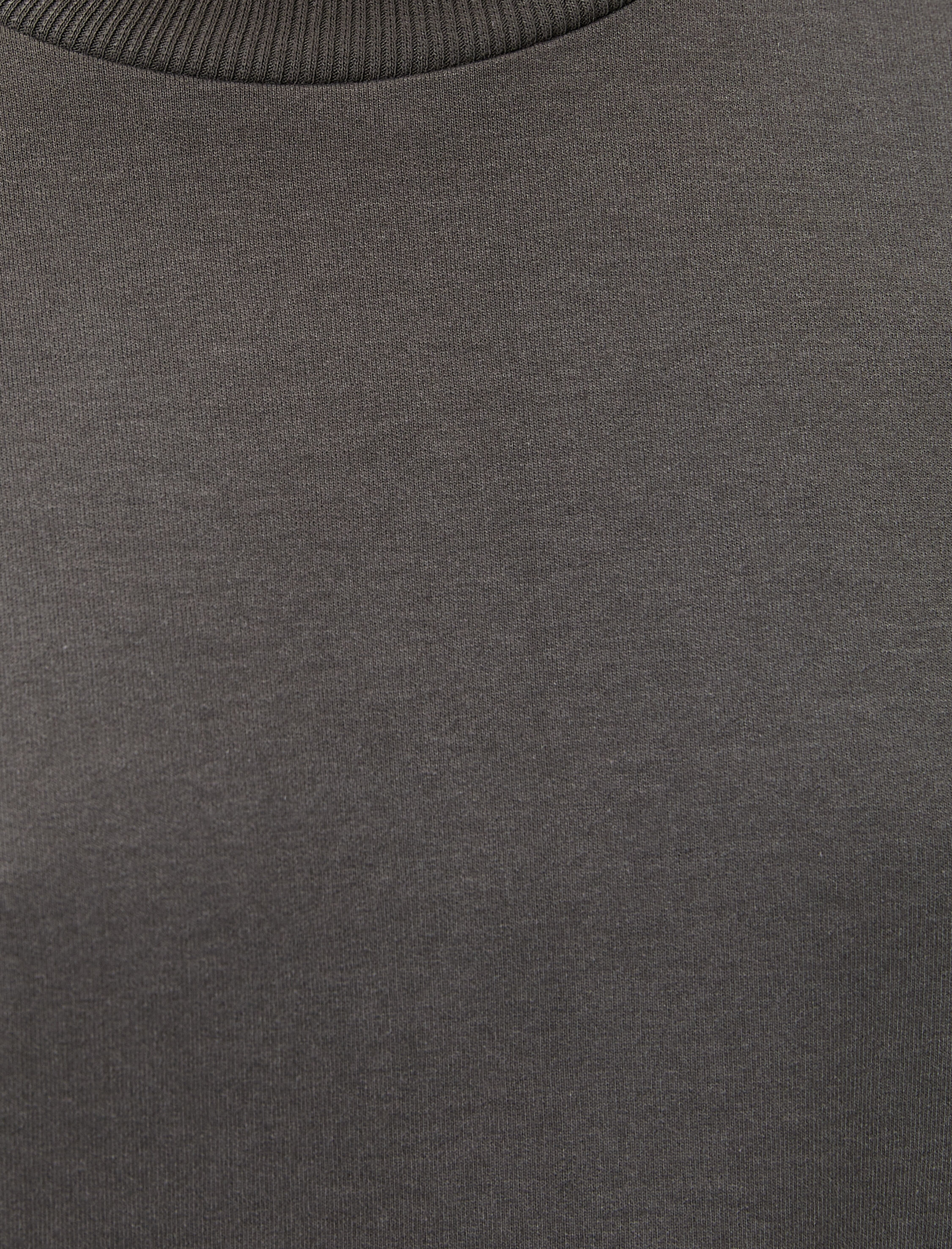   Basic Tişört Bisiklet Yaka Kısa Kollu Pamuk Karışımlı