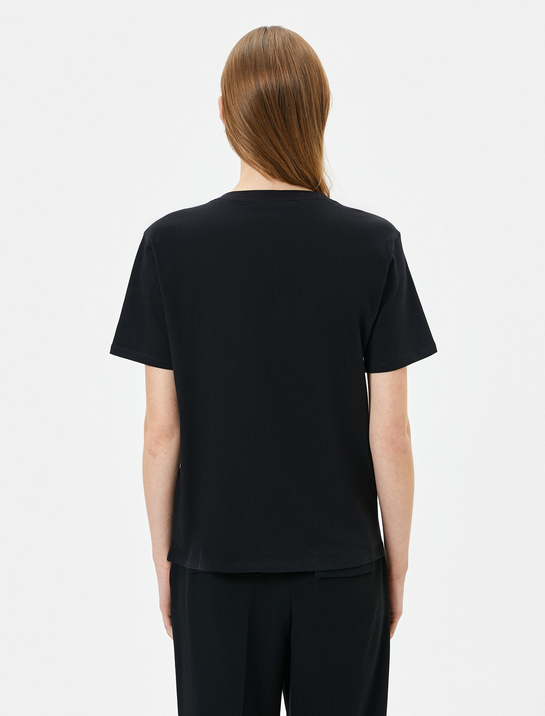   Basic Tişört Kısa Kollu Bisiklet Yaka Pamuklu