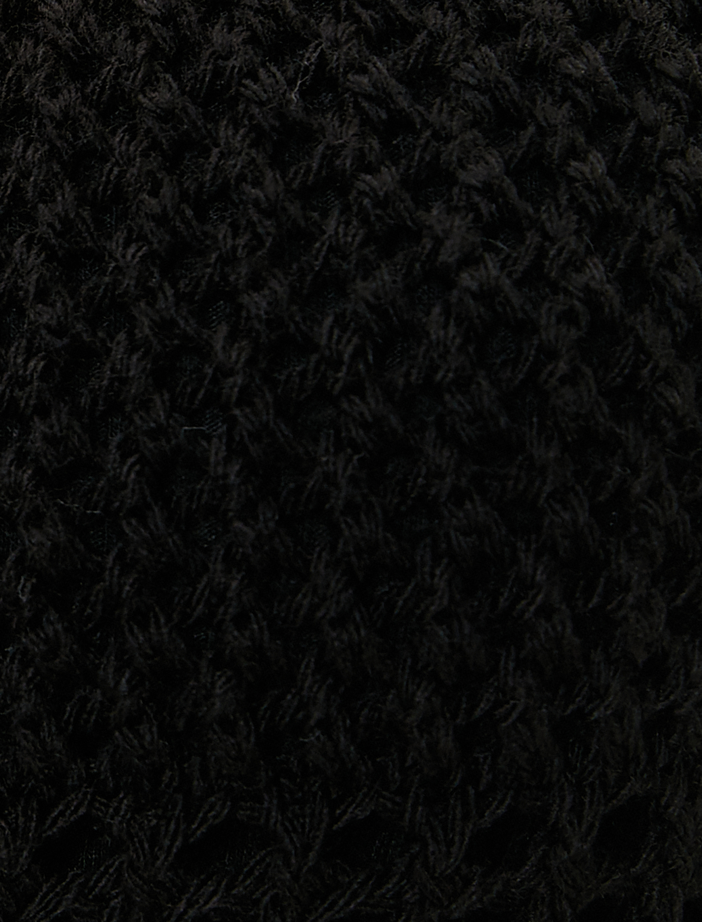   Crop Kroşe Üst Uzun Kollu Ajurlu