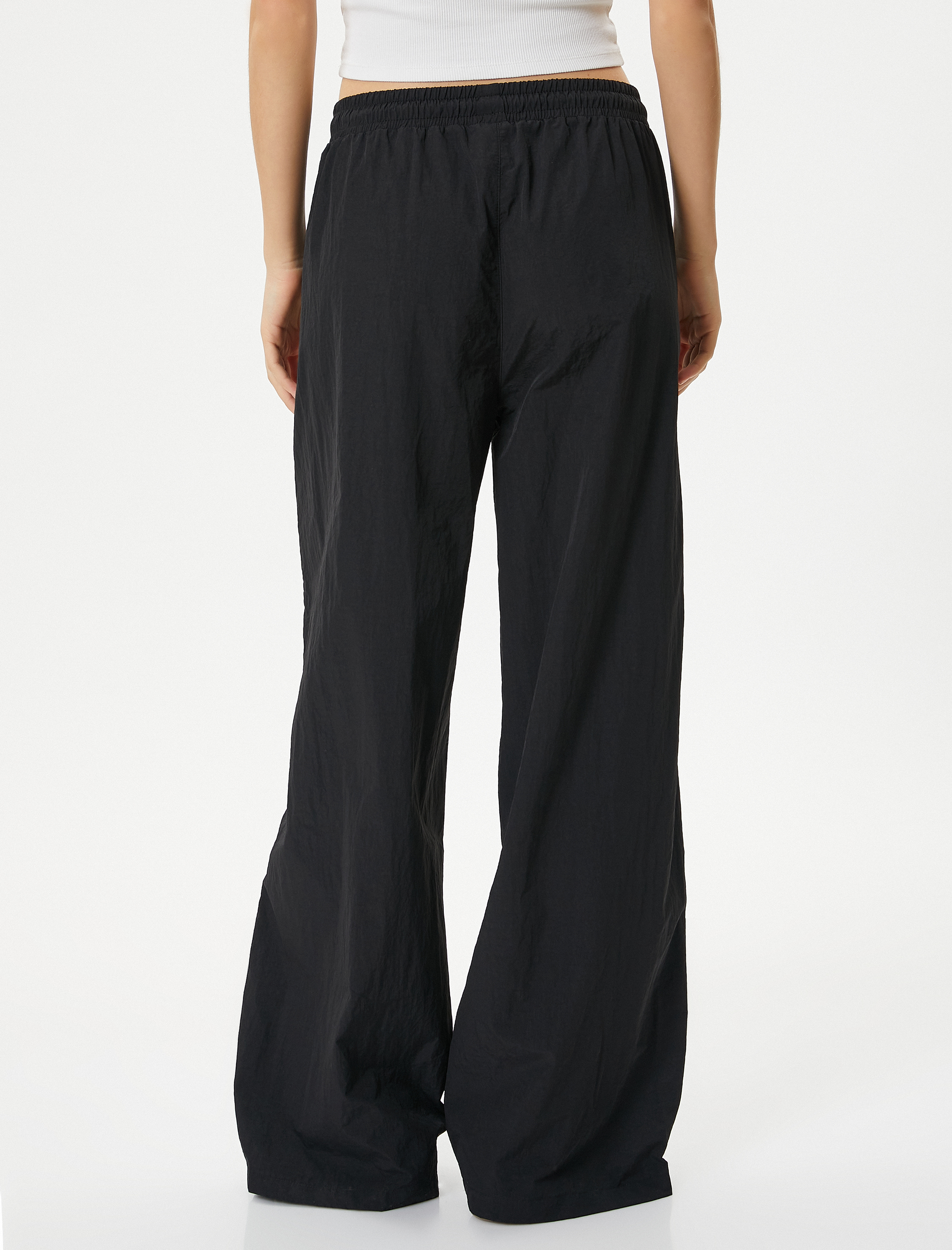   Paraşüt Pantolon Bol Paça Cepli Beli Bağlamalı