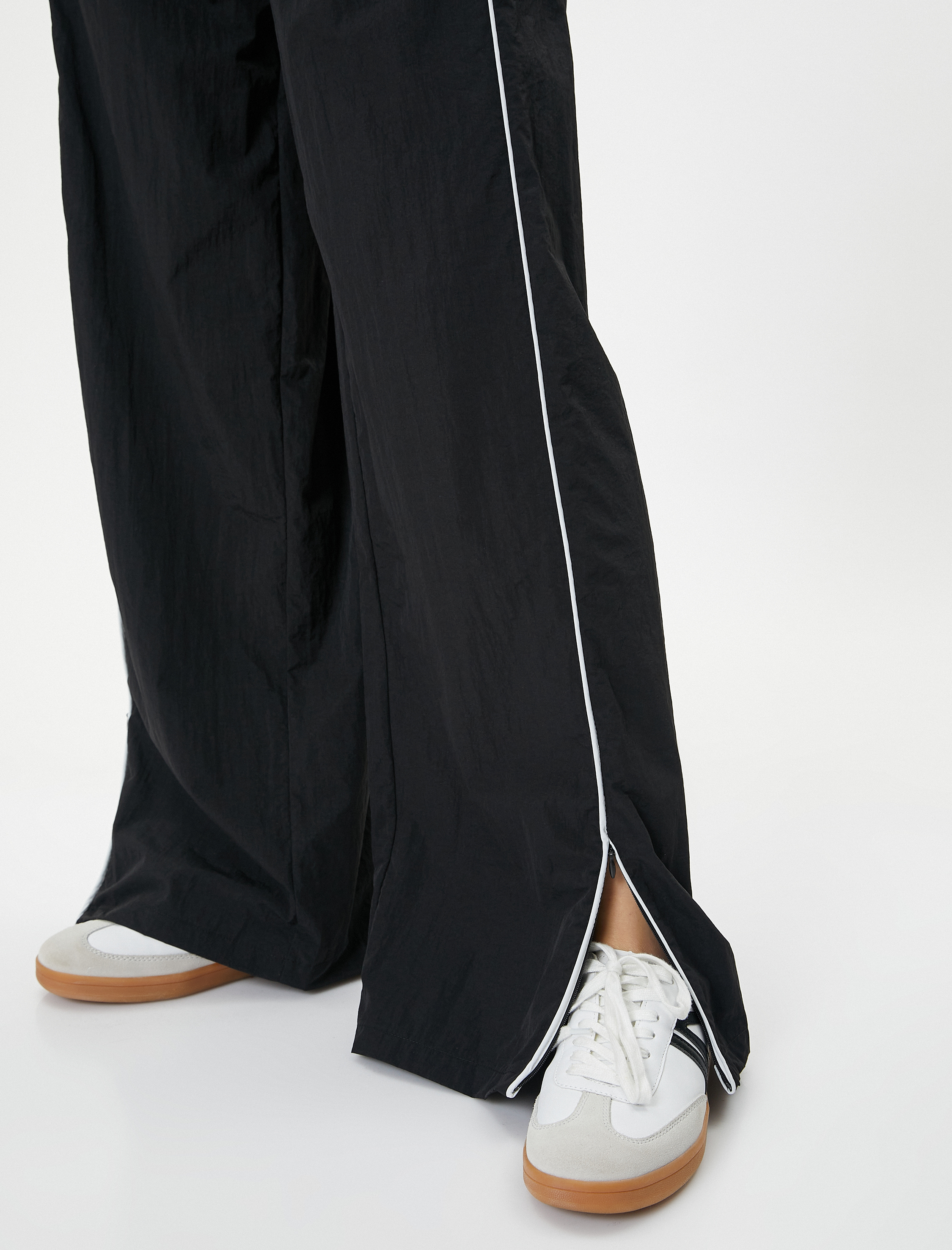   Paraşüt Pantolon Bol Paça Cepli Beli Bağlamalı