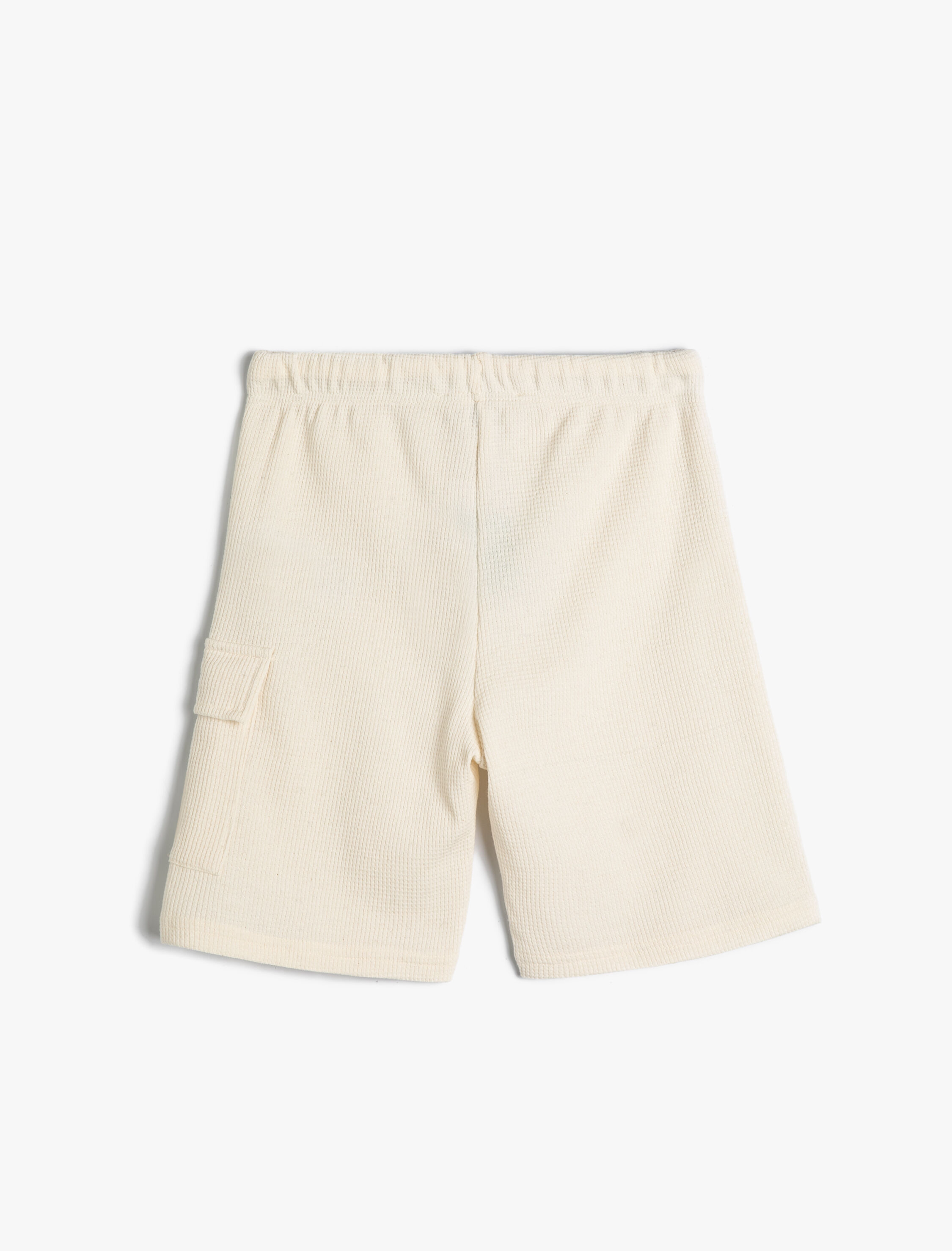  Erkek Çocuk Basic Şort Beli Bağlamalı Kapaklı Cep Detaylı