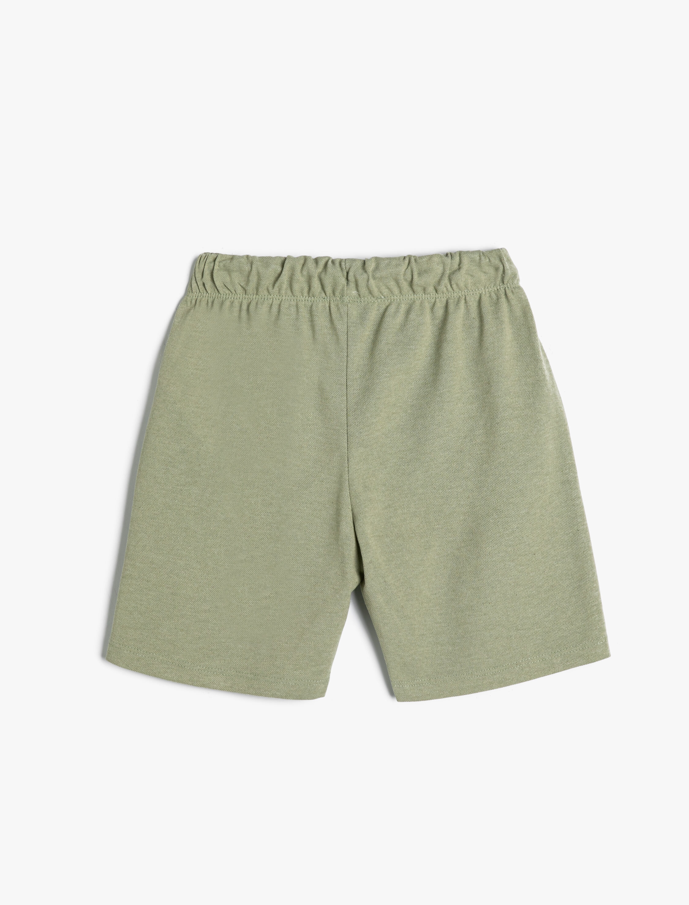  Erkek Çocuk Basic Şort Beli Bağlamalı Cepli