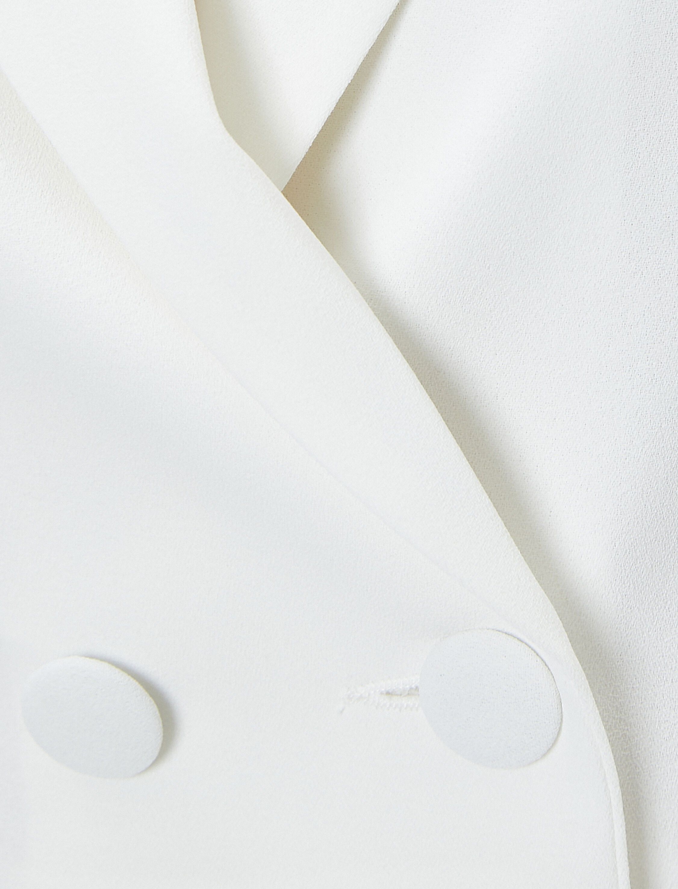   Crop Blazer Ceket Düğmeli Kruvaze