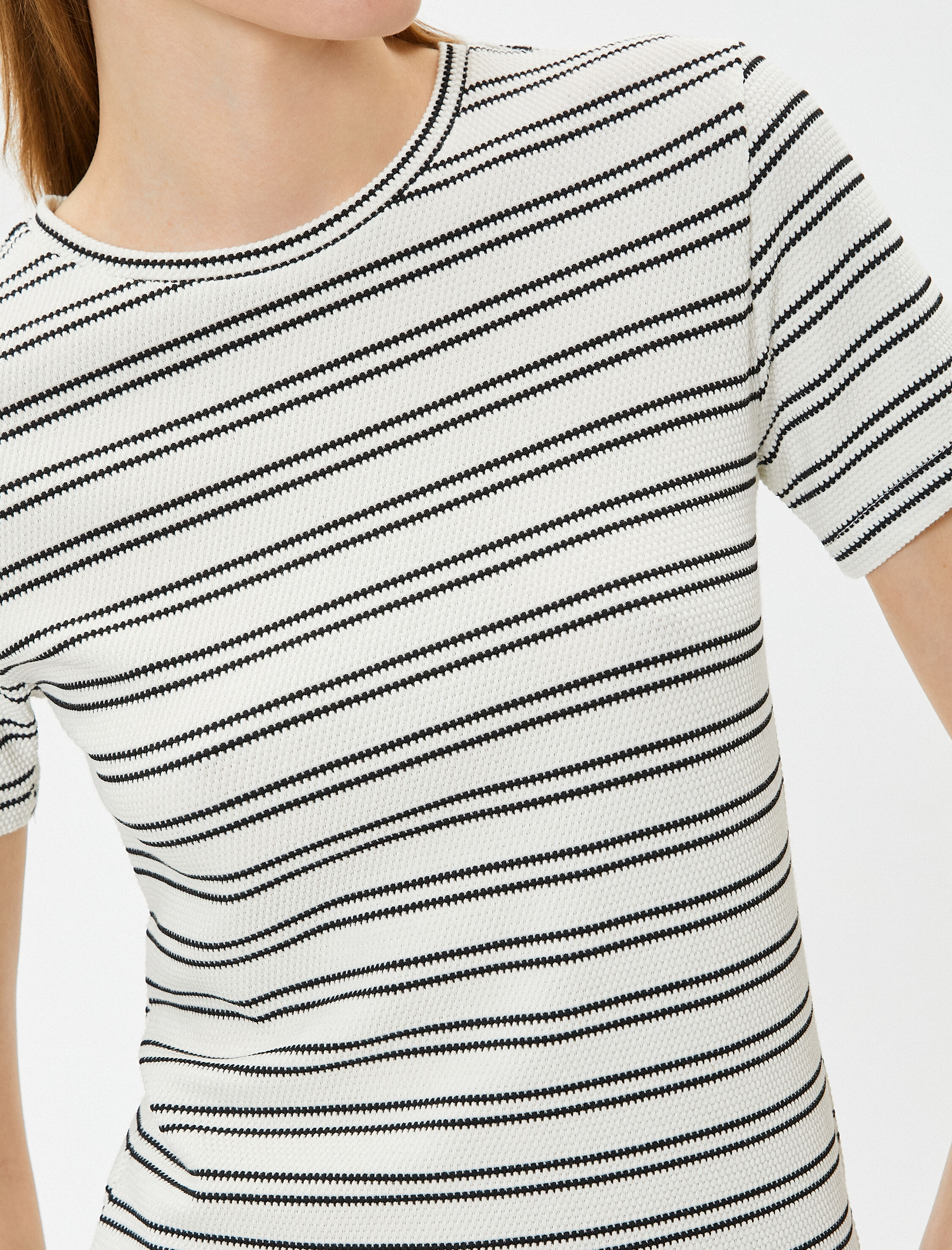   Kısa Kollu Tişört Bisiklet Yaka Regular Fit