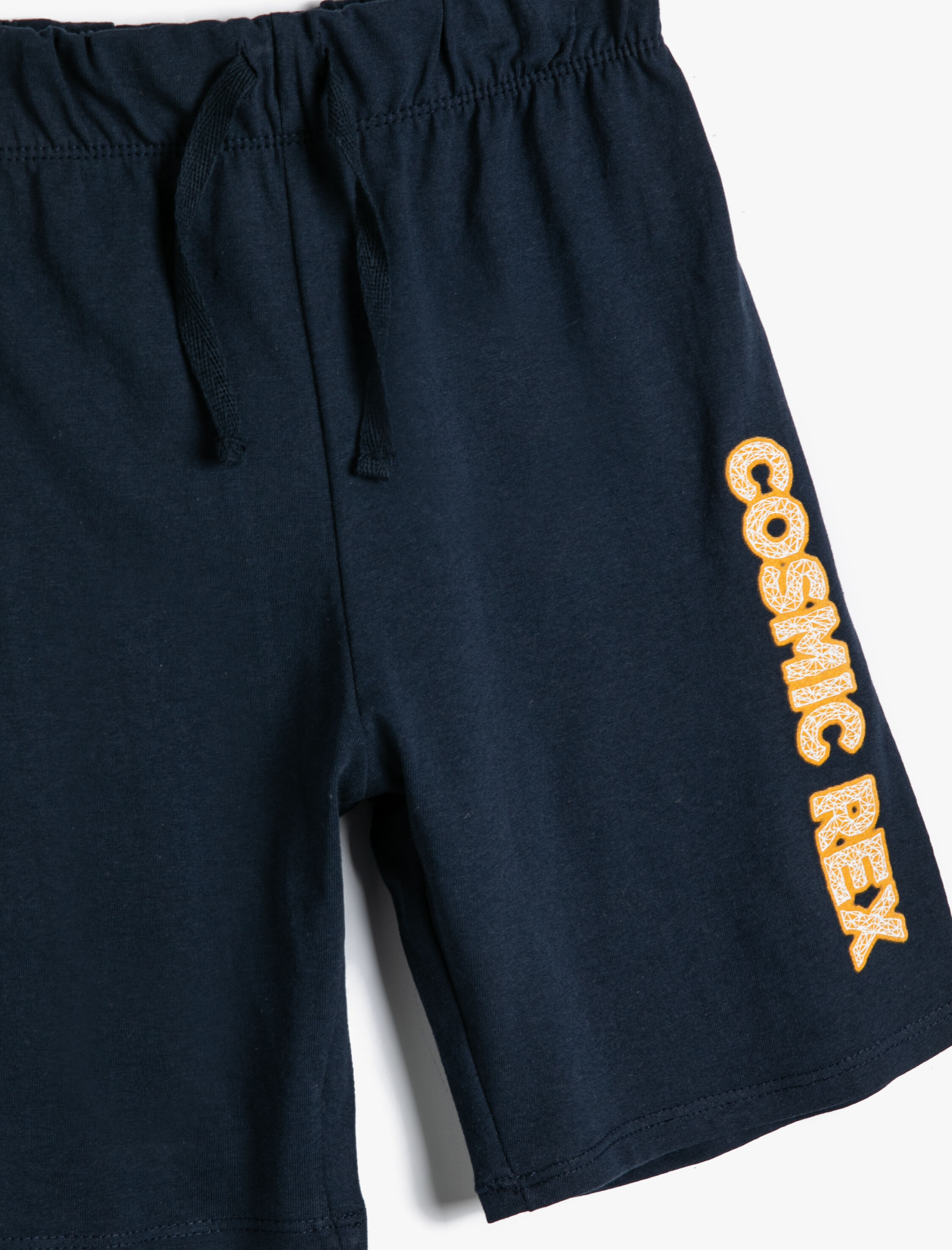  Erkek Çocuk Pamuklu Şort Beli Bağlamalı Baskı Detaylı