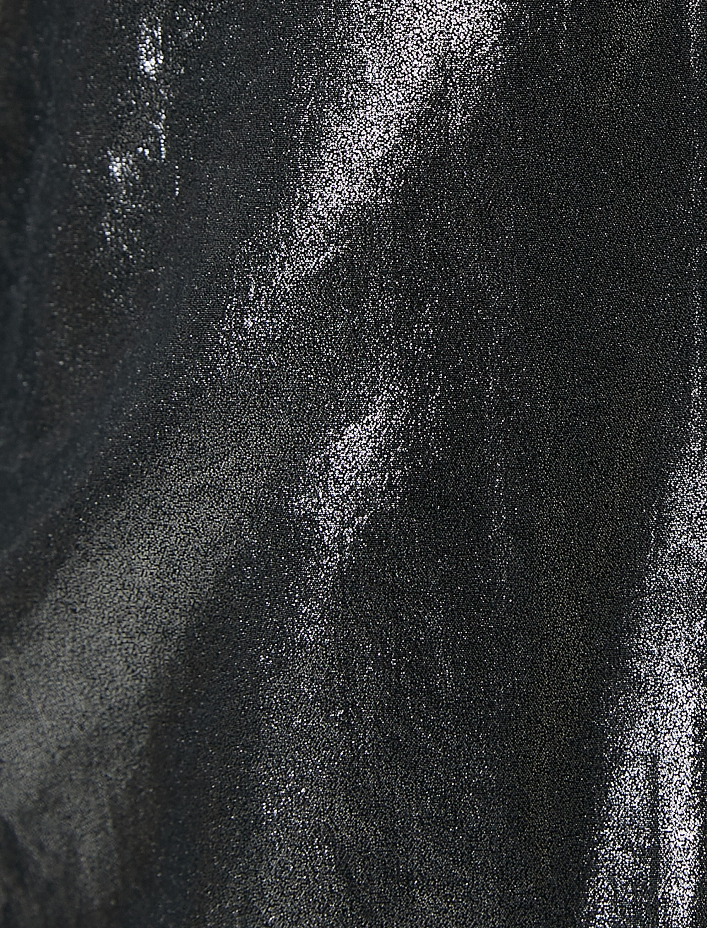   Metalik Parlak Ceket Fermuarlı Dik Yaka Paraşüt Kumaş