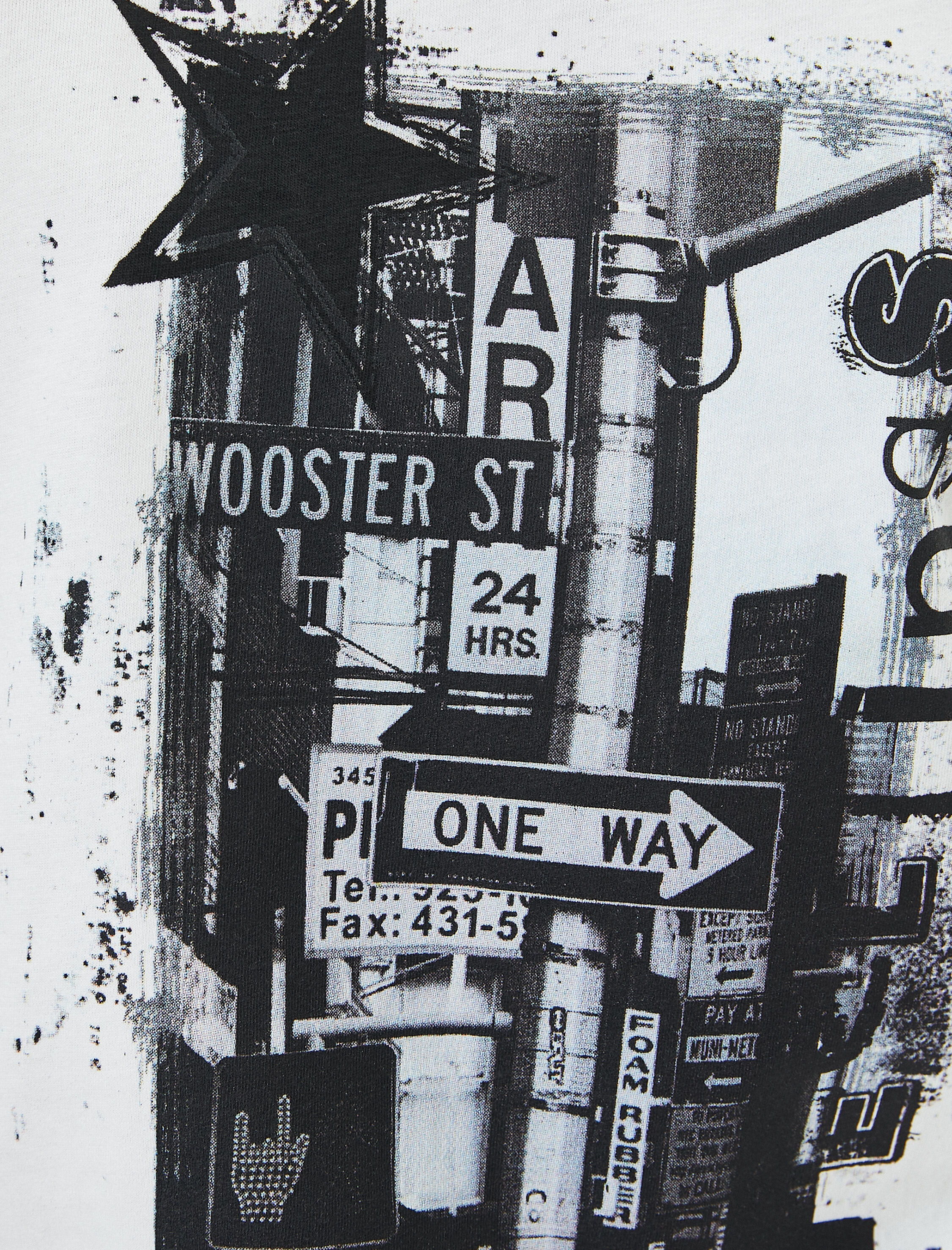   Baskılı Tişört Kısa Kollu Bisiklet Yaka Pamuklu