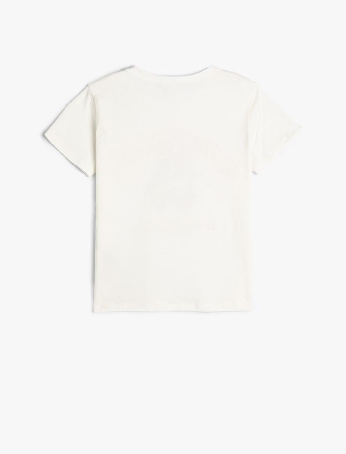 Erkek Çocuk Tişört Kısa Kollu Bisiklet Yaka Şehir Baskılı Pamuklu