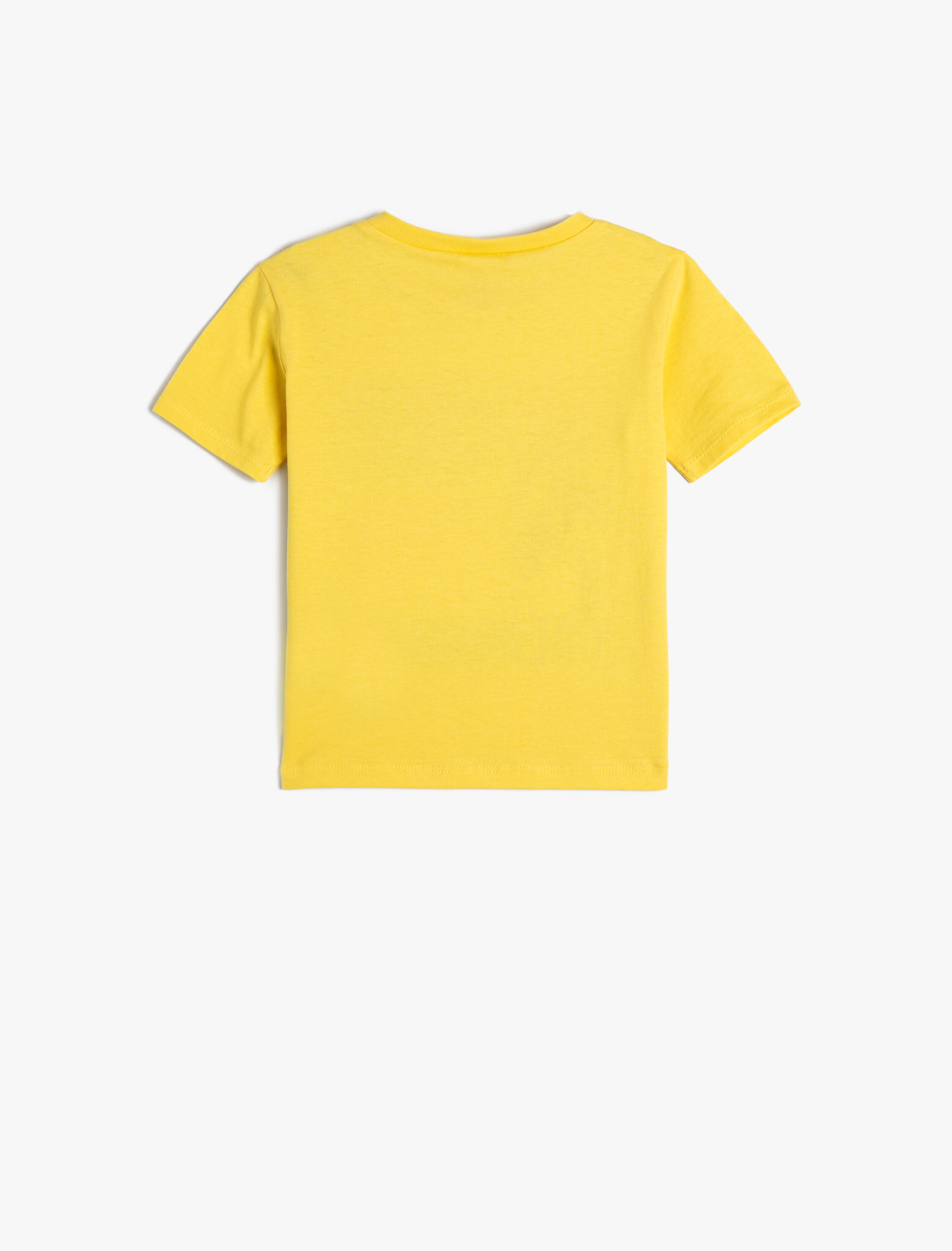  Erkek Bebek Canavar Baskılı Tişört Kısa Kollu Bisiklet Yaka Pamuklu