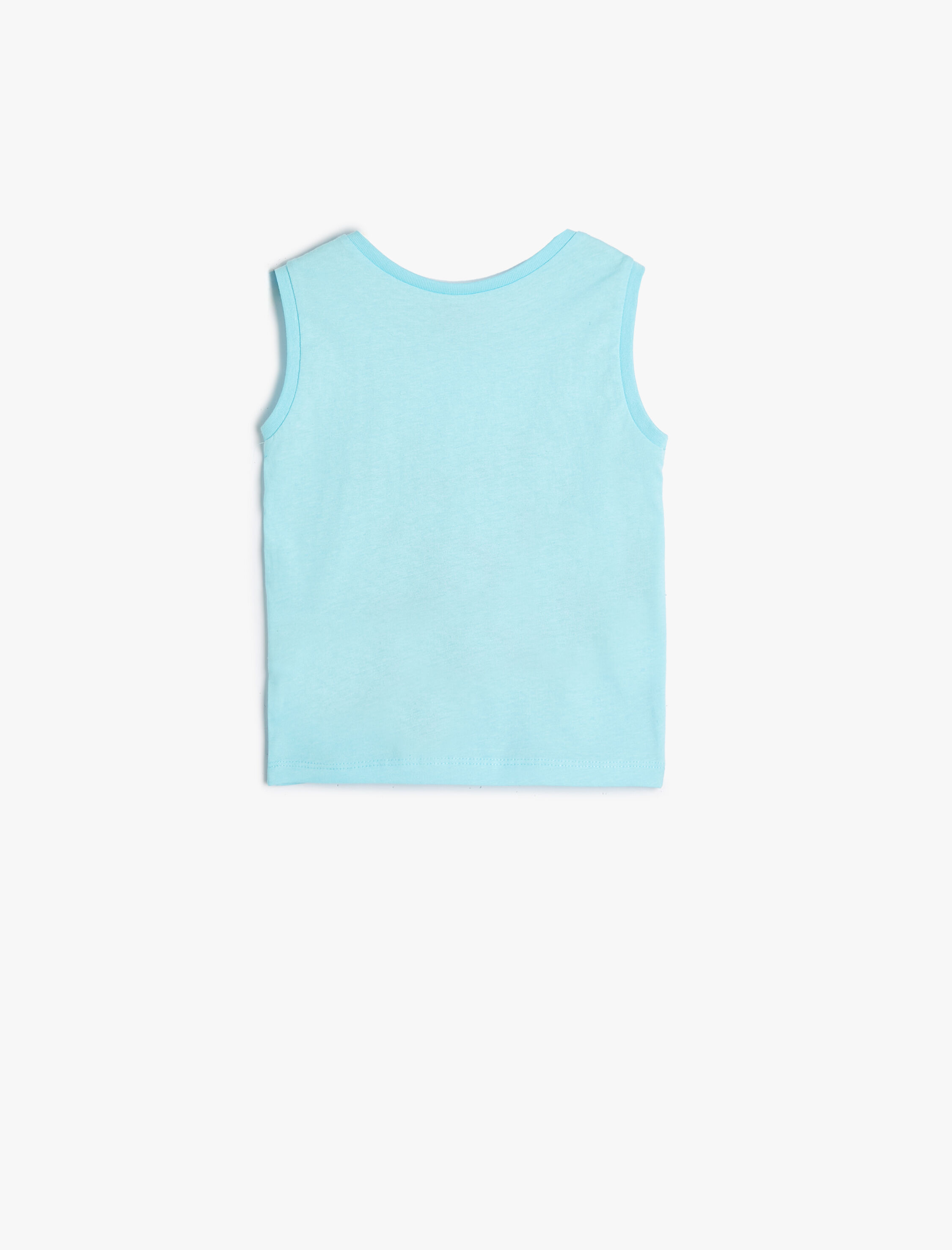  Erkek Bebek Atlet Kolsuz Palmiye Baskılı Pamuklu