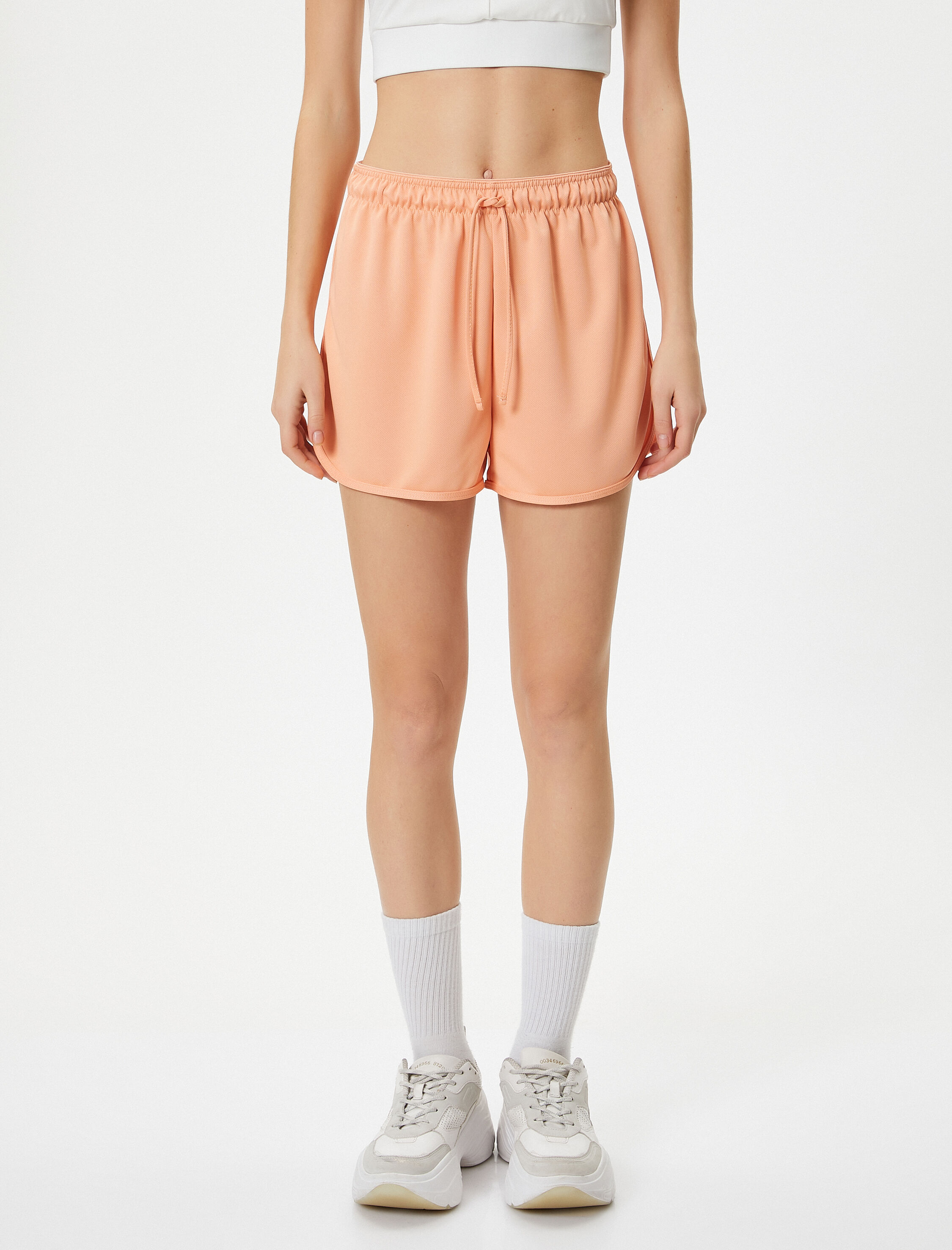   Koşu Şortu Beli Bağlamalı Bol Kalıp